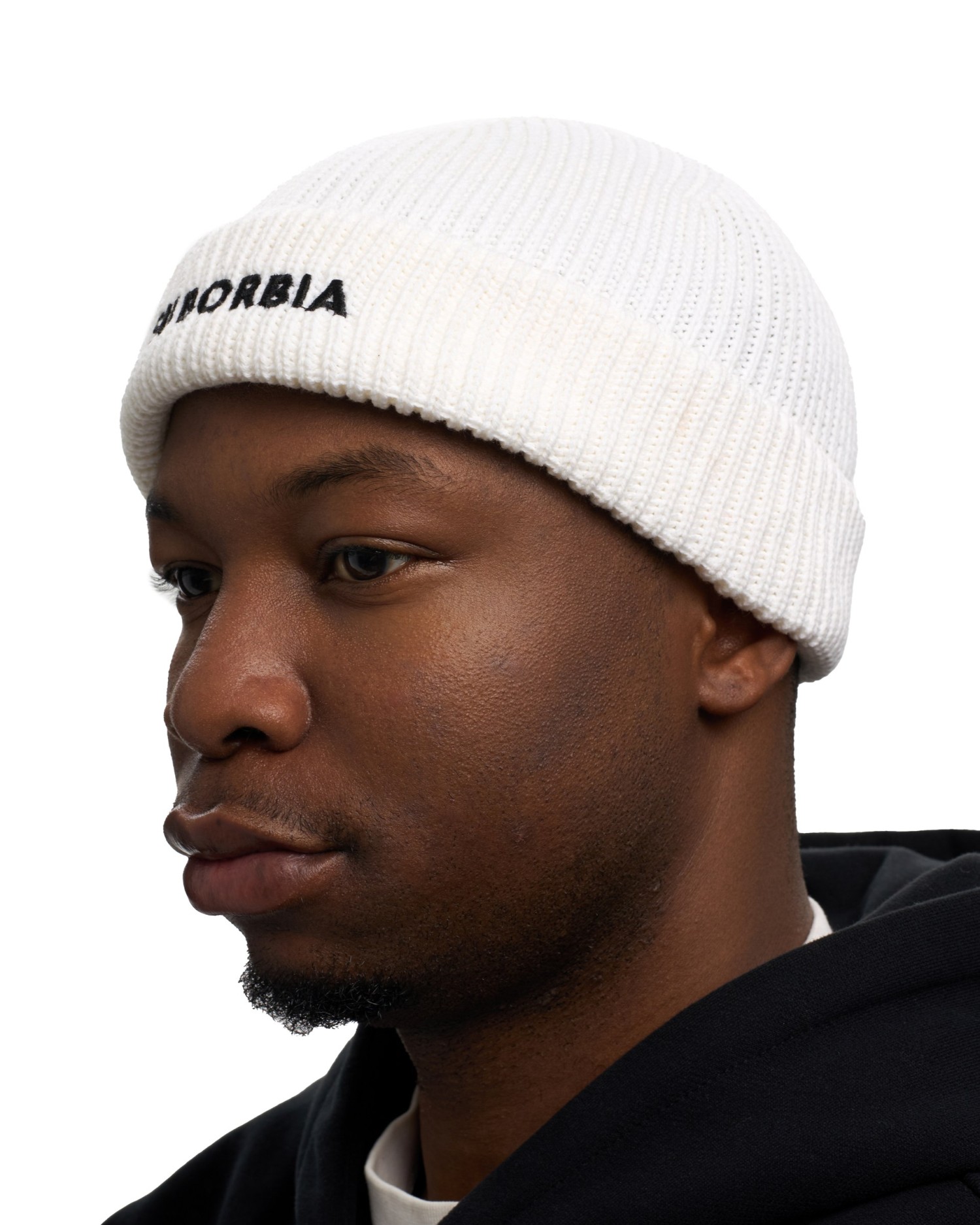 Шапка бини SUBORBIA Name MEN White