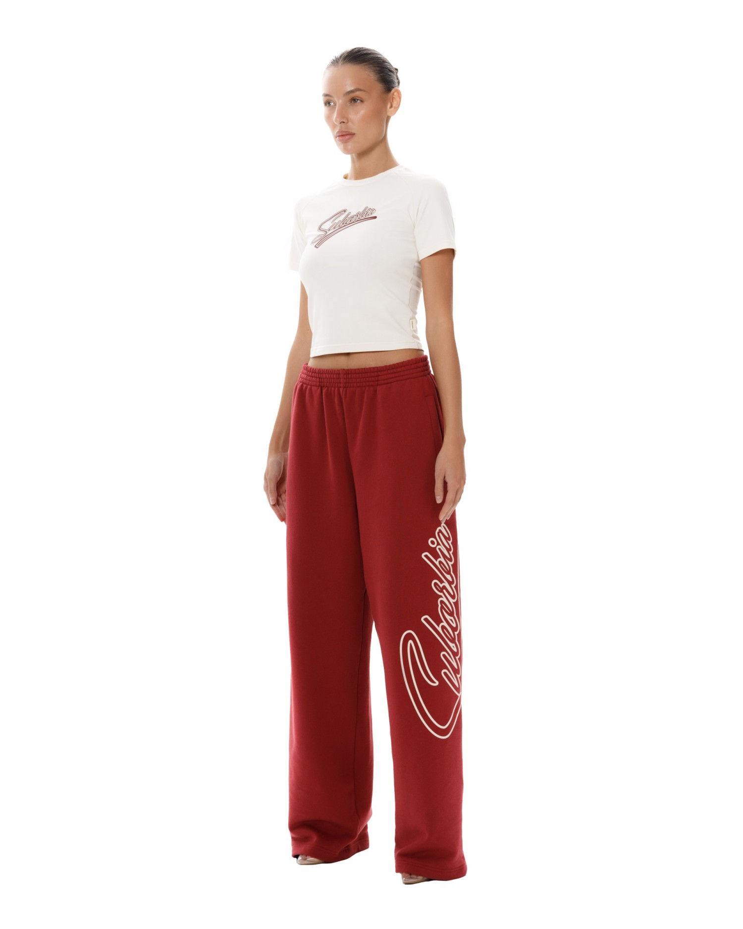 Брюки палаццо College Burgundy