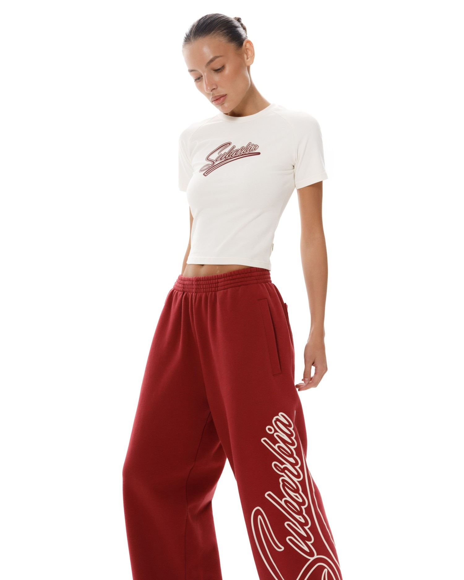 Брюки палаццо College Burgundy