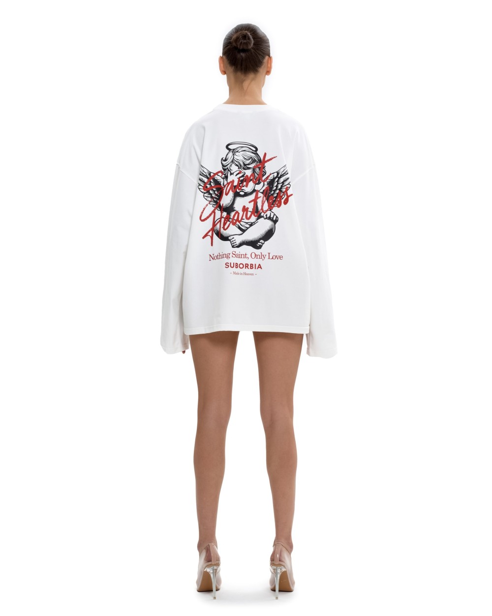 Лонгслив SAINT HEARTLESS White