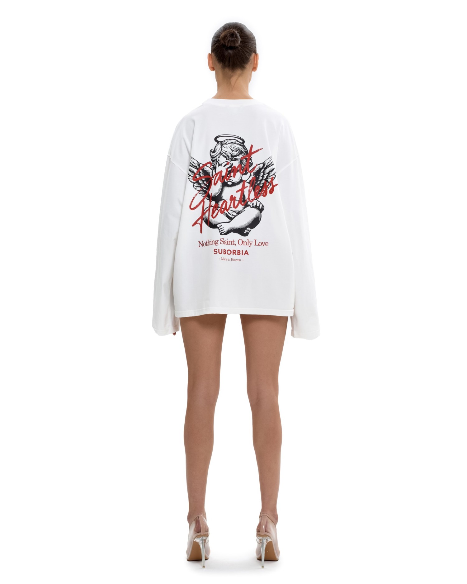 Лонгслив SAINT HEARTLESS White