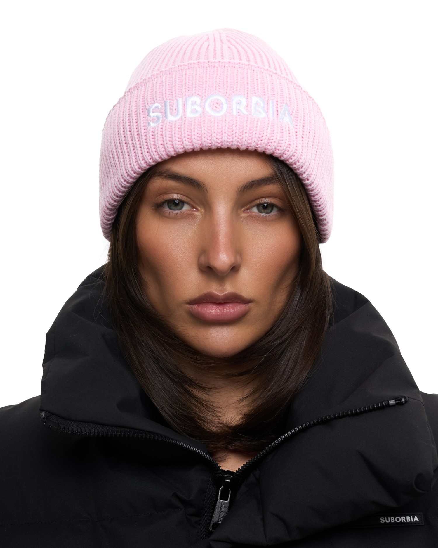 Шапка SUBORBIA Name Pink