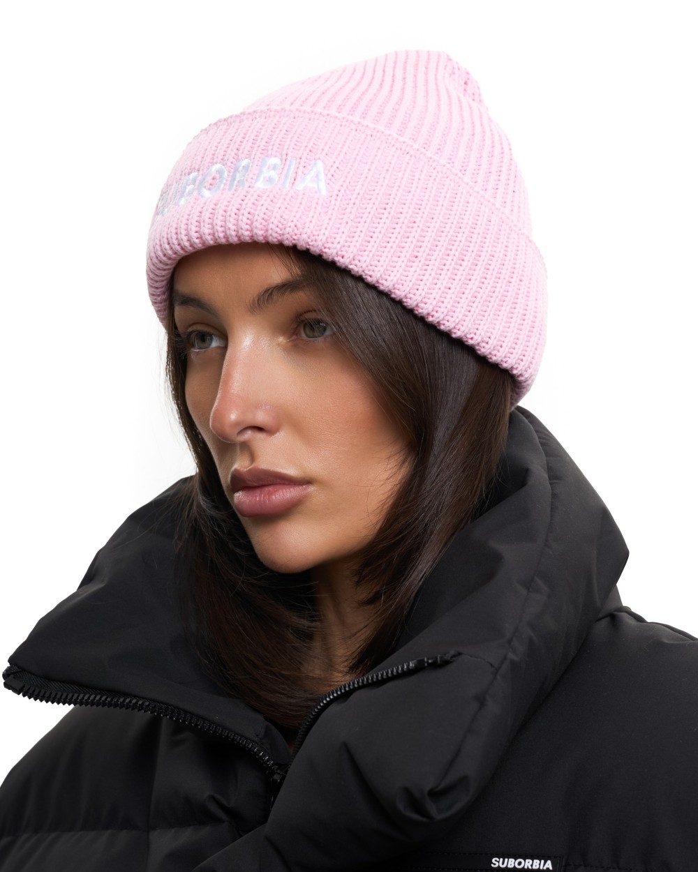 Шапка SUBORBIA Name Pink