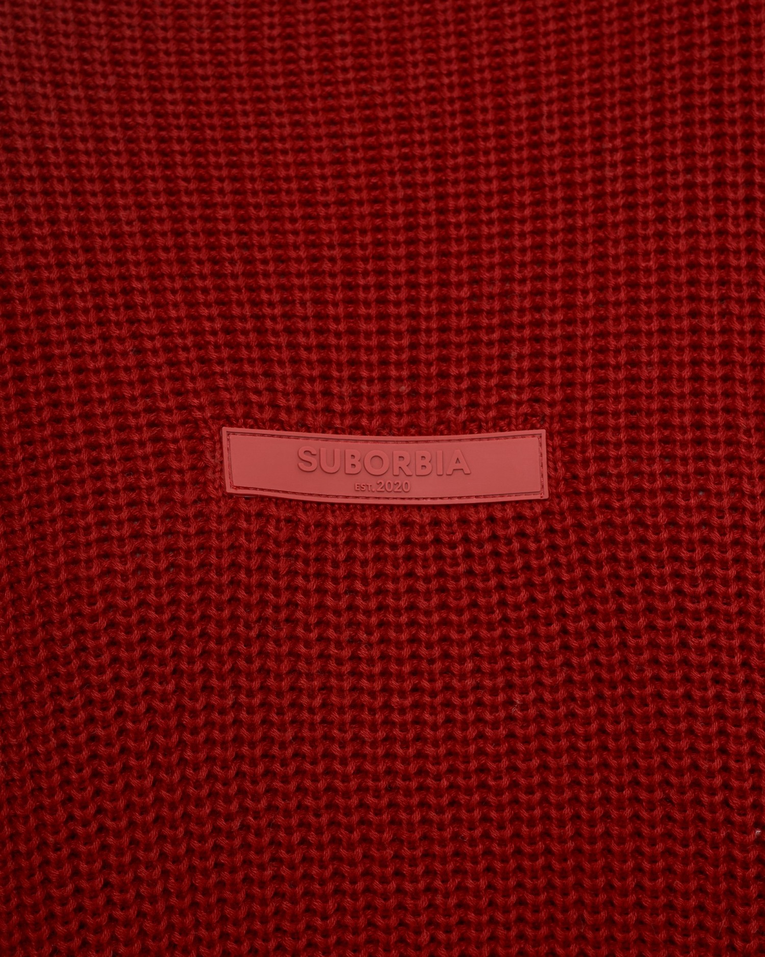 Свитер KNITTED с высоким воротом Burgundy