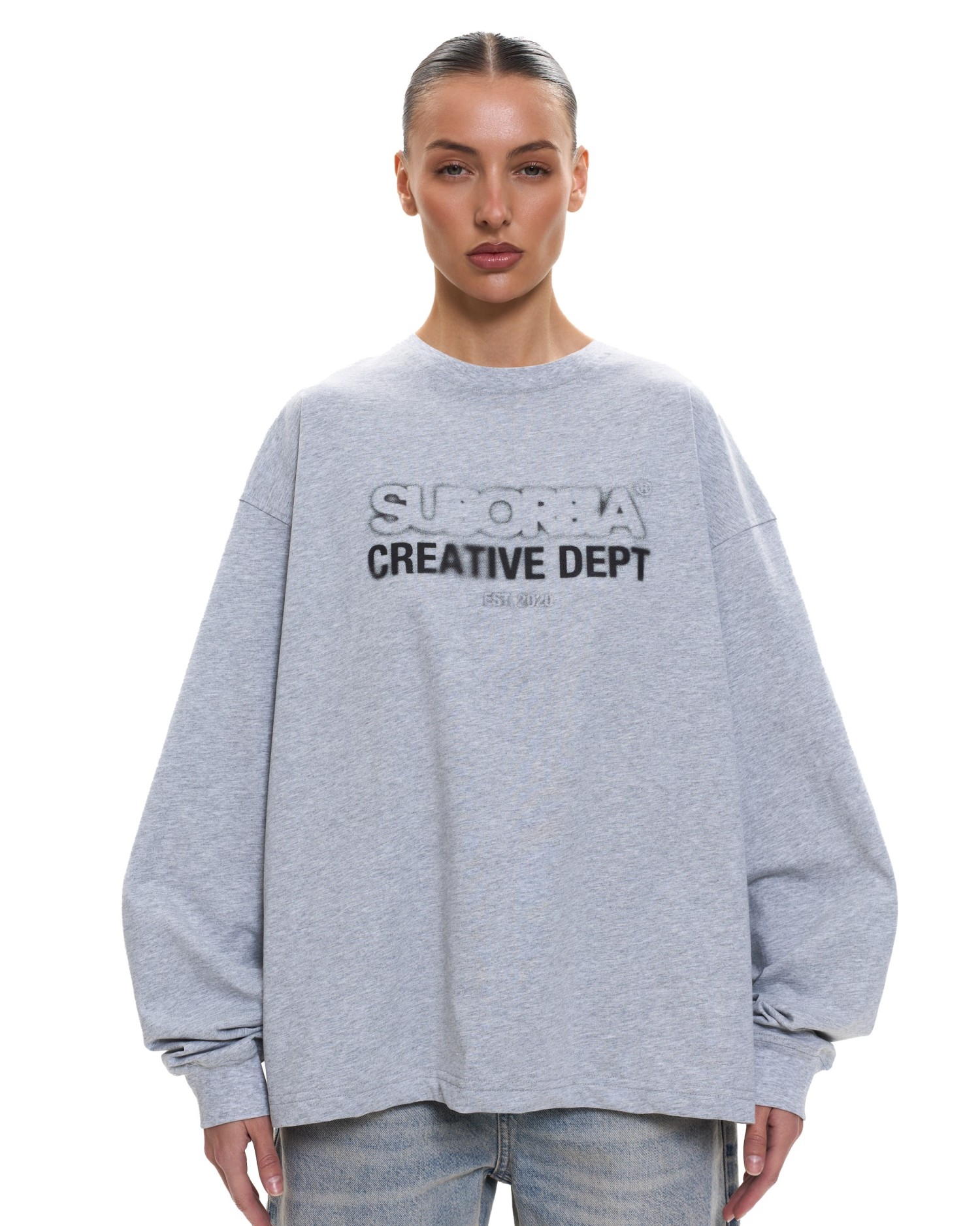 Лонгслив CD Grey melange