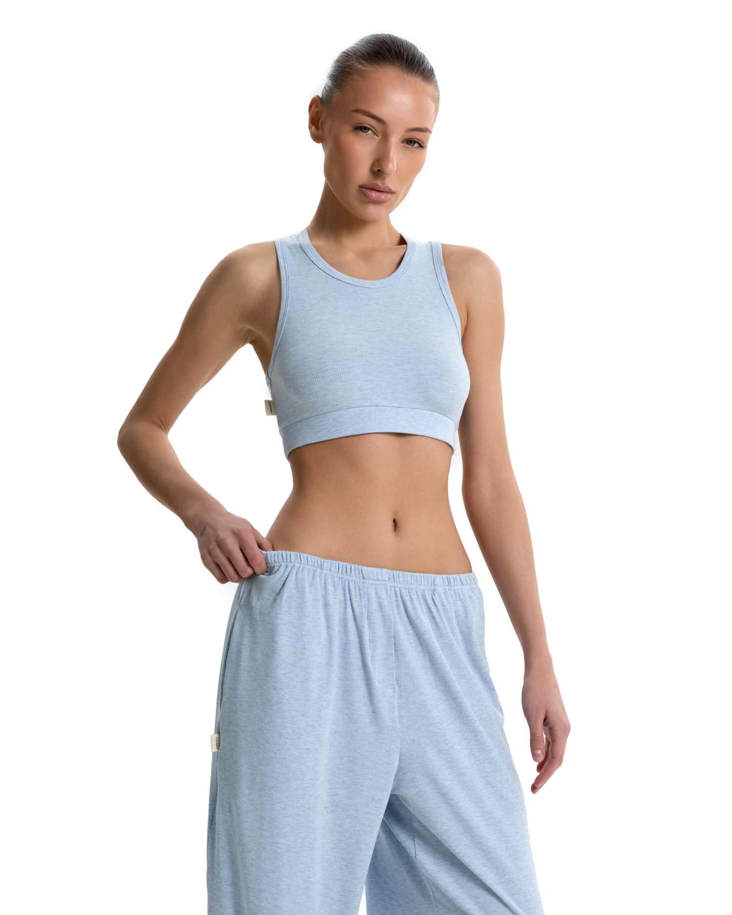 Майка crop TRUE FORM Light blue