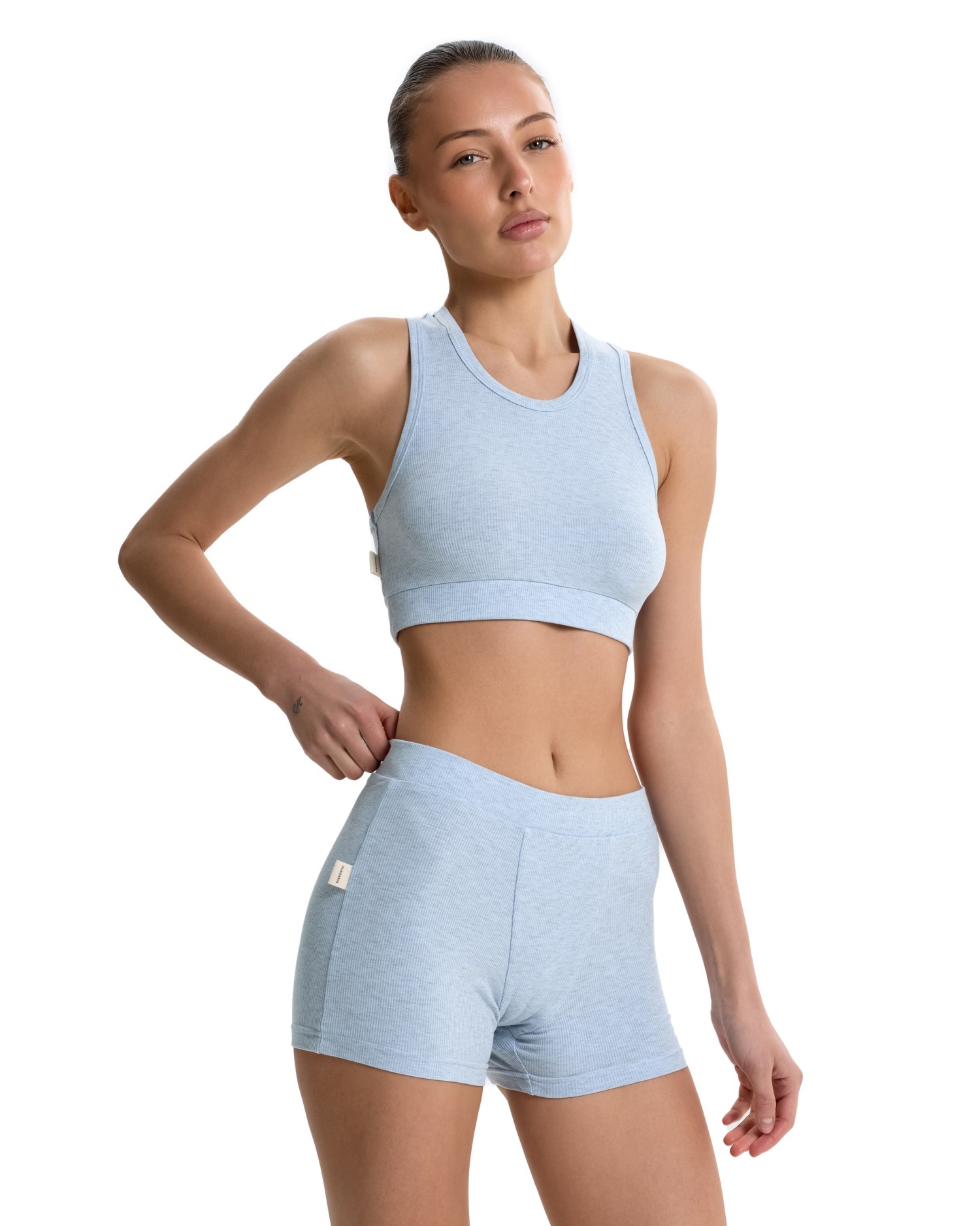 Майка crop TRUE FORM Light blue