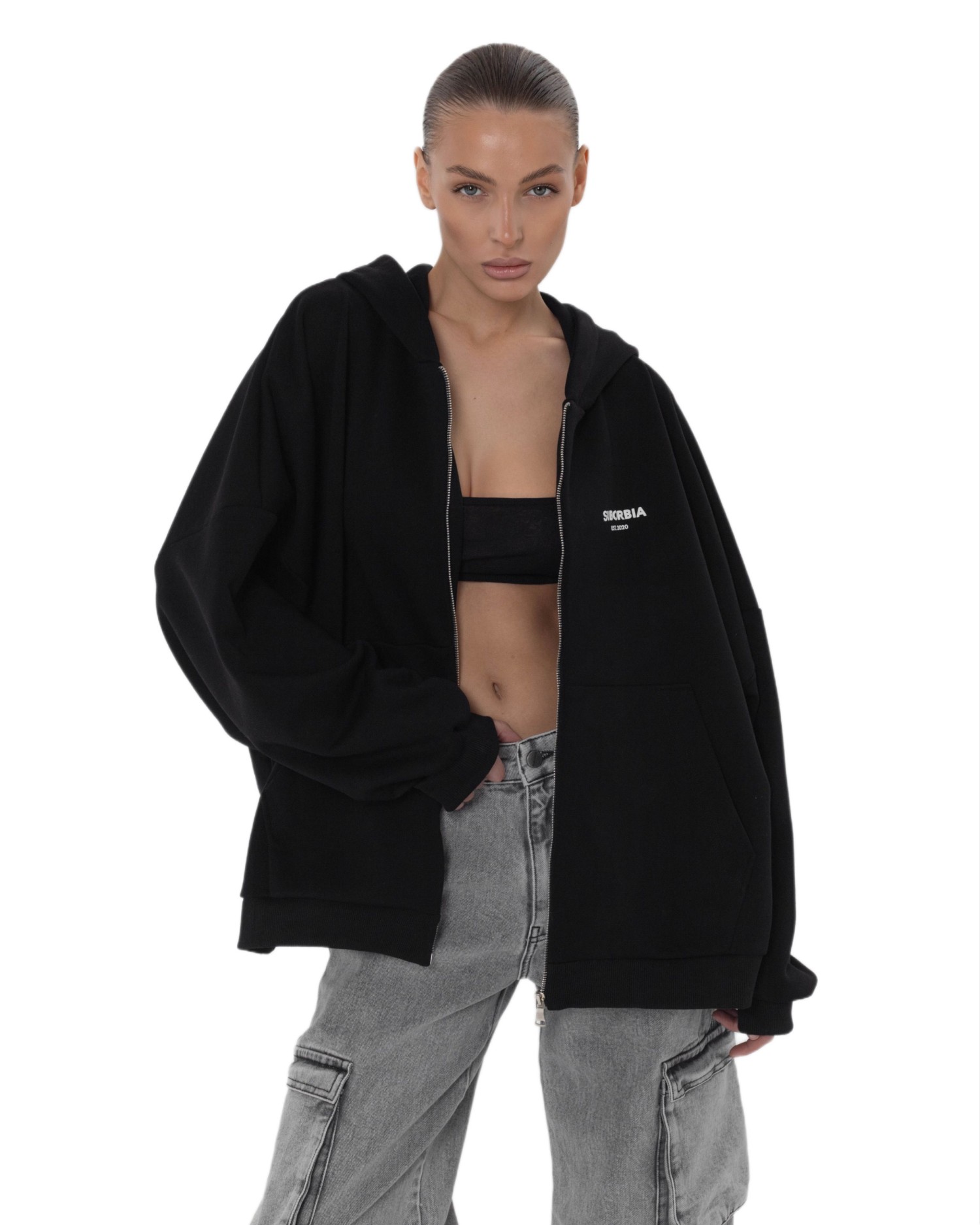 Худи ZIP Black