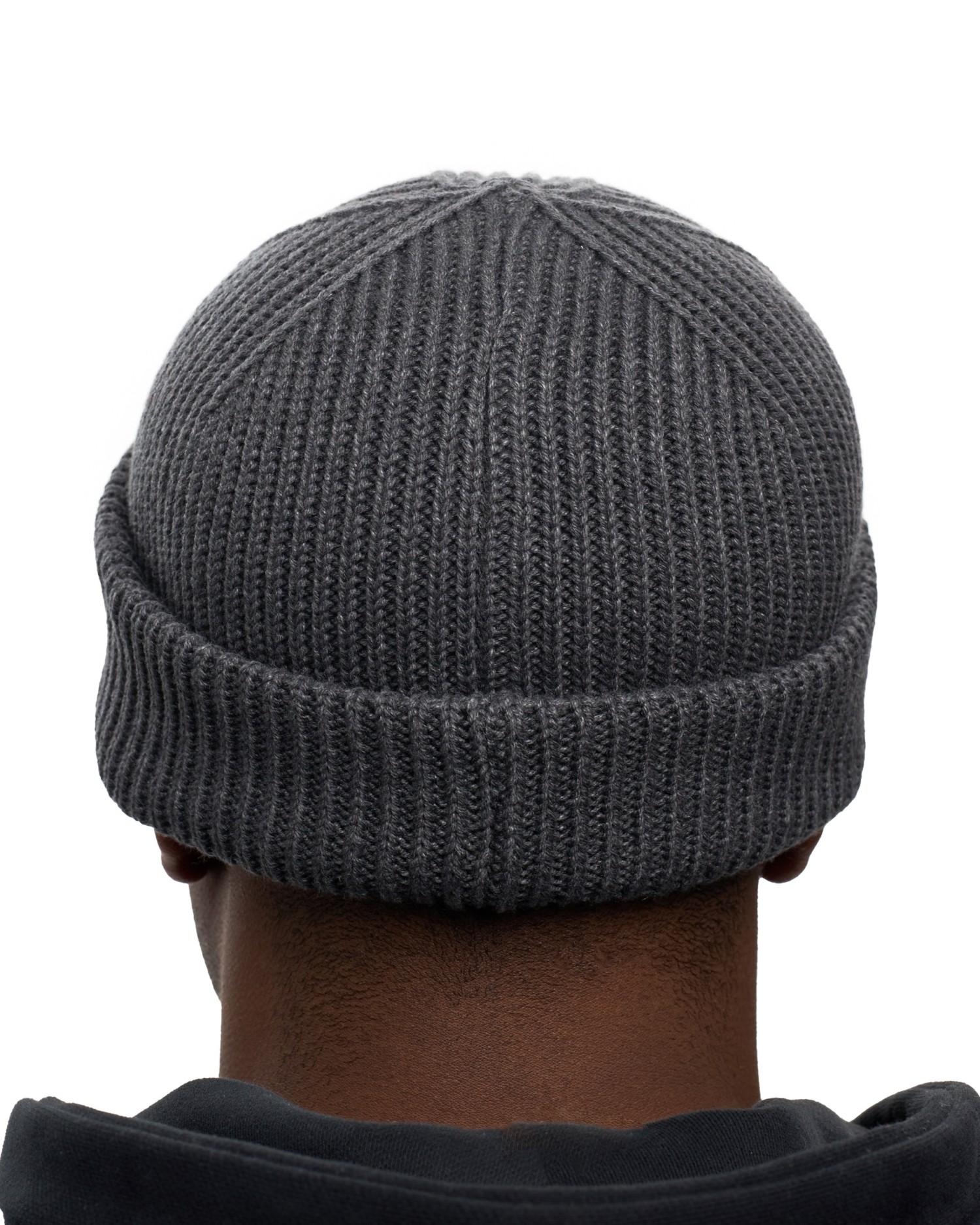 Шапка бини SUBORBIA Name MEN Dark grey melange