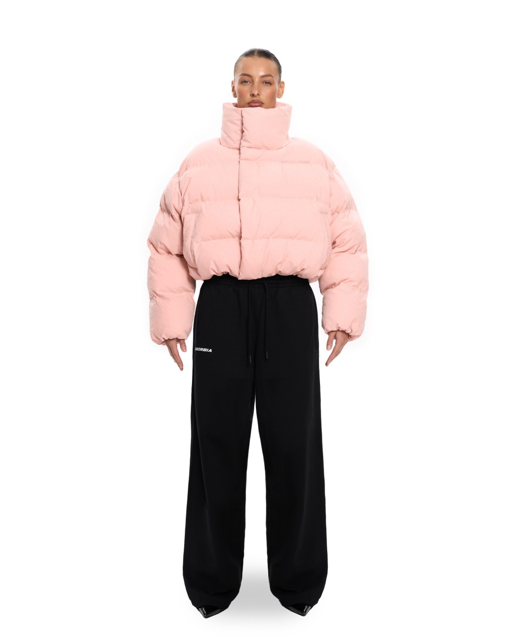 Пуховик PATTERN ANG mini Pink