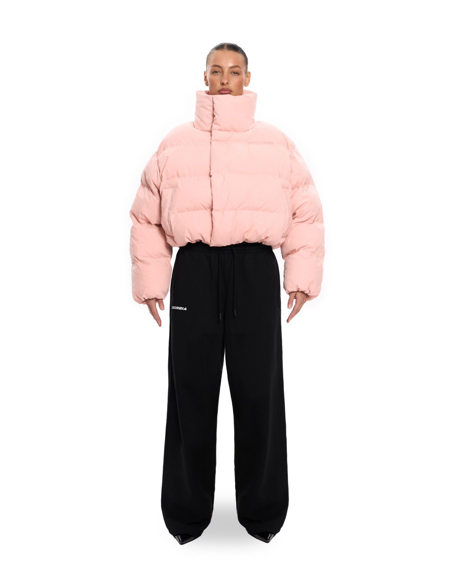 Пуховик PATTERN ANG mini Pink