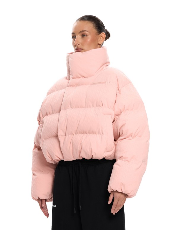 Пуховик PATTERN ANG mini Pink