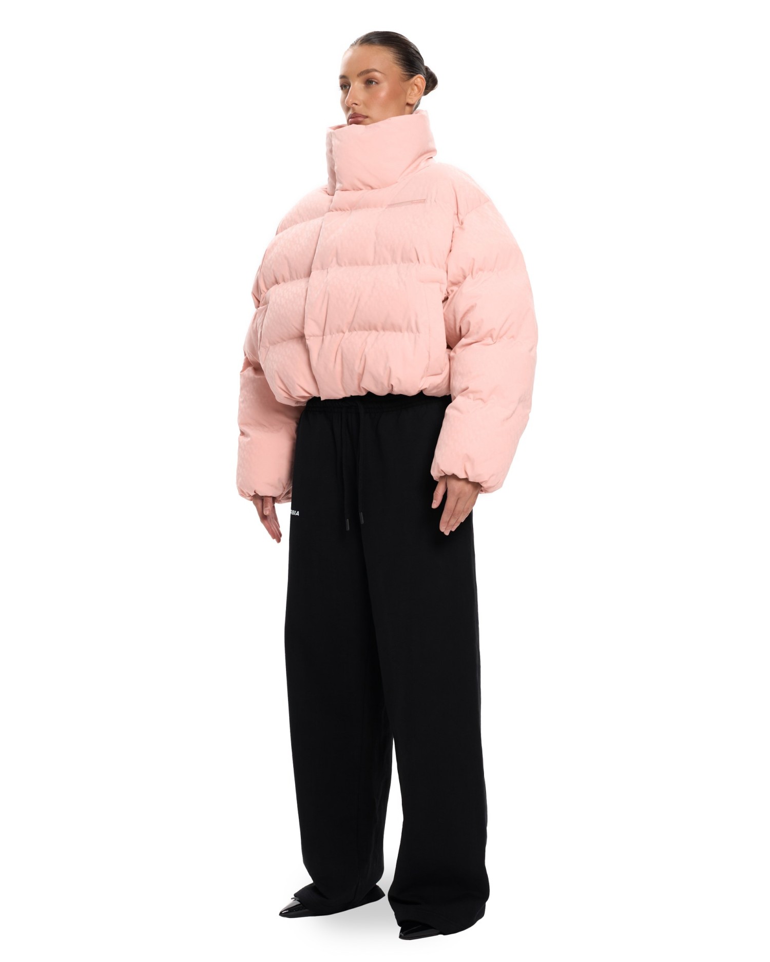 Пуховик PATTERN ANG mini Pink