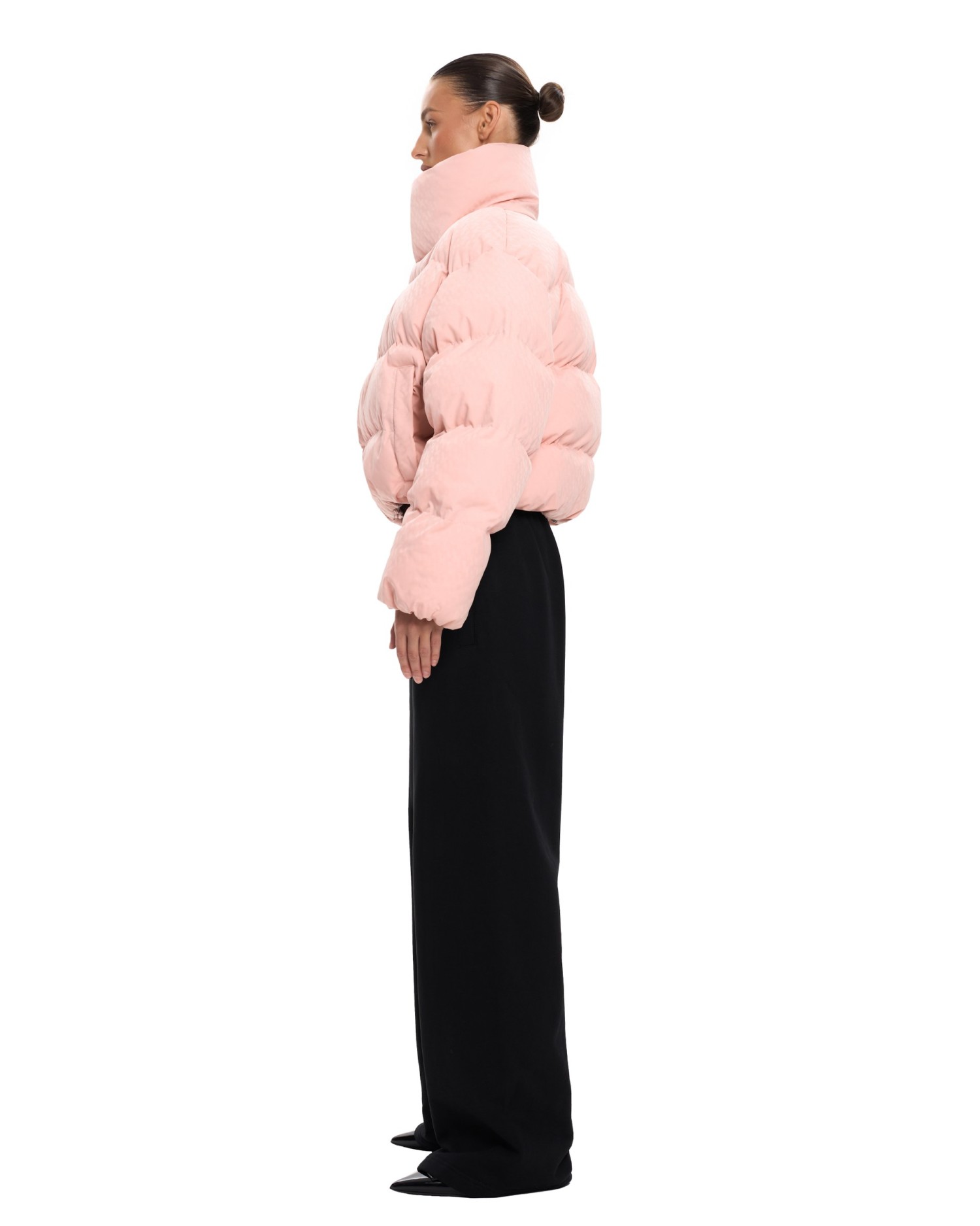 Пуховик PATTERN ANG mini Pink