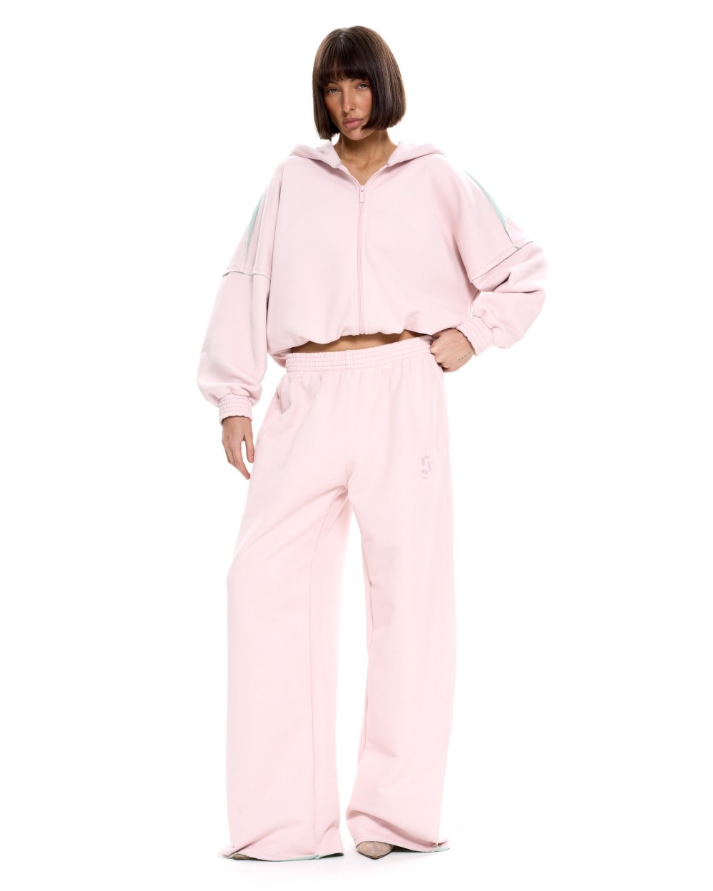 Костюм DOUBLE TROUBLE с палаццо Pink-Mint