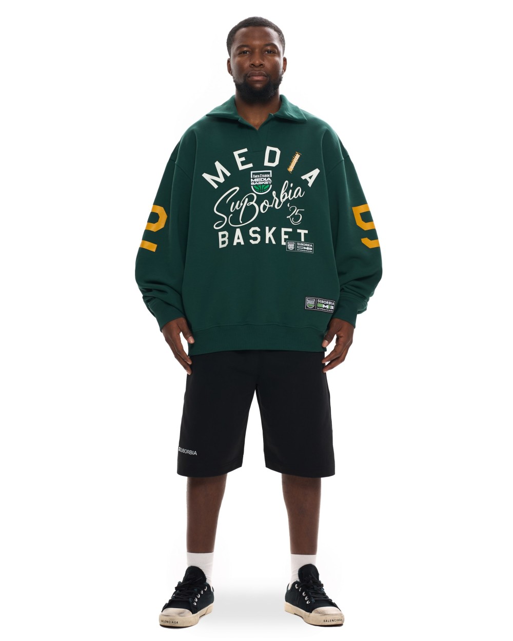 Свитшот-поло MEDIA BASKET MEN Green