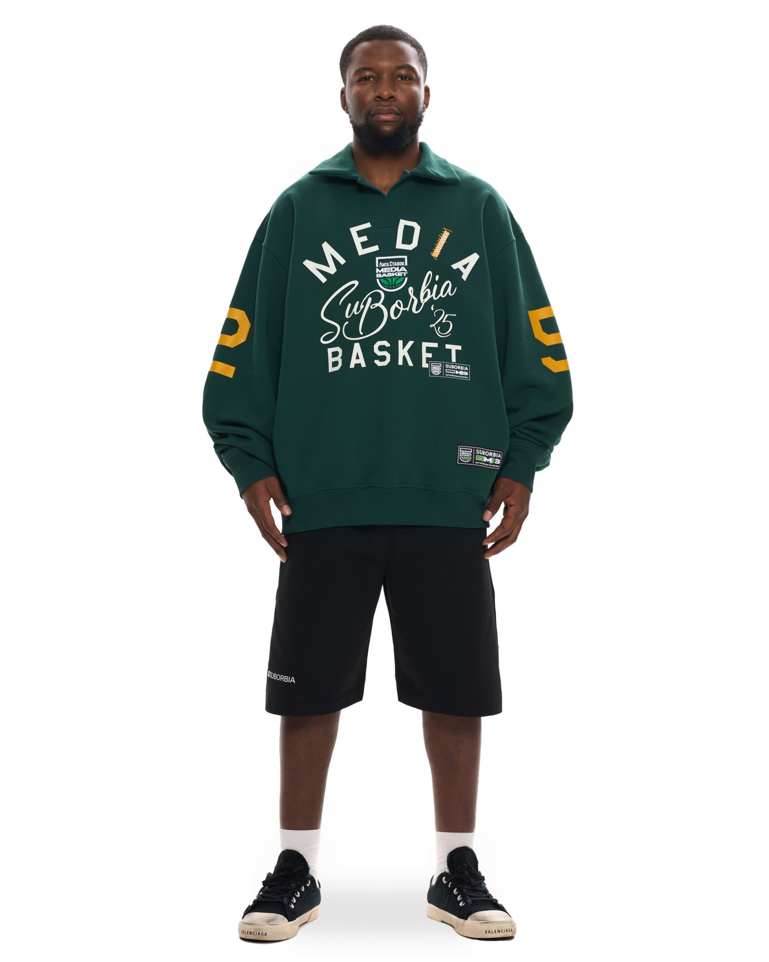 Свитшот-поло MEDIA BASKET MEN Green