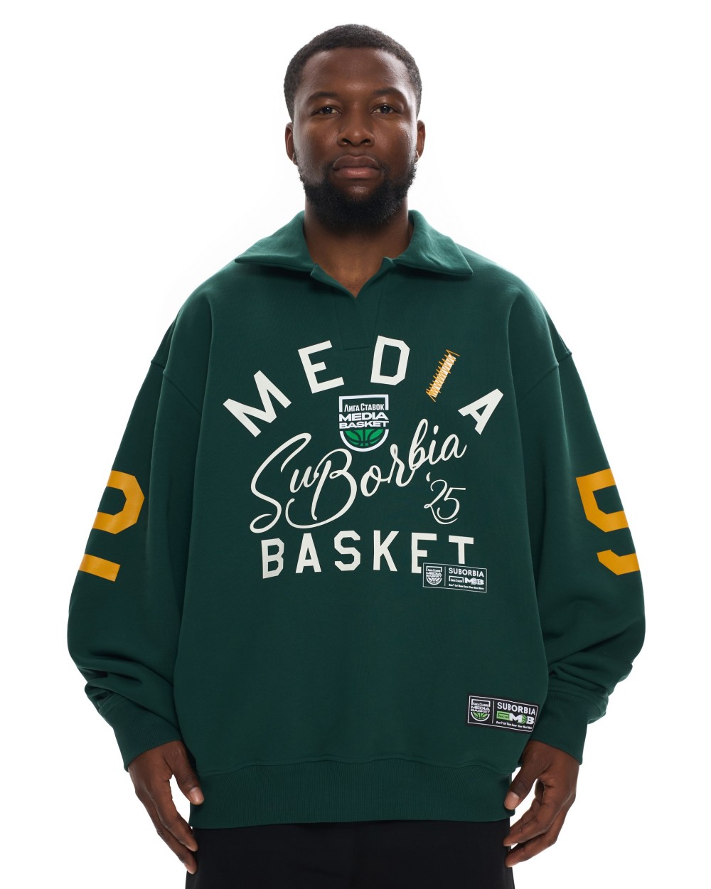 Свитшот-поло MEDIA BASKET MEN Green
