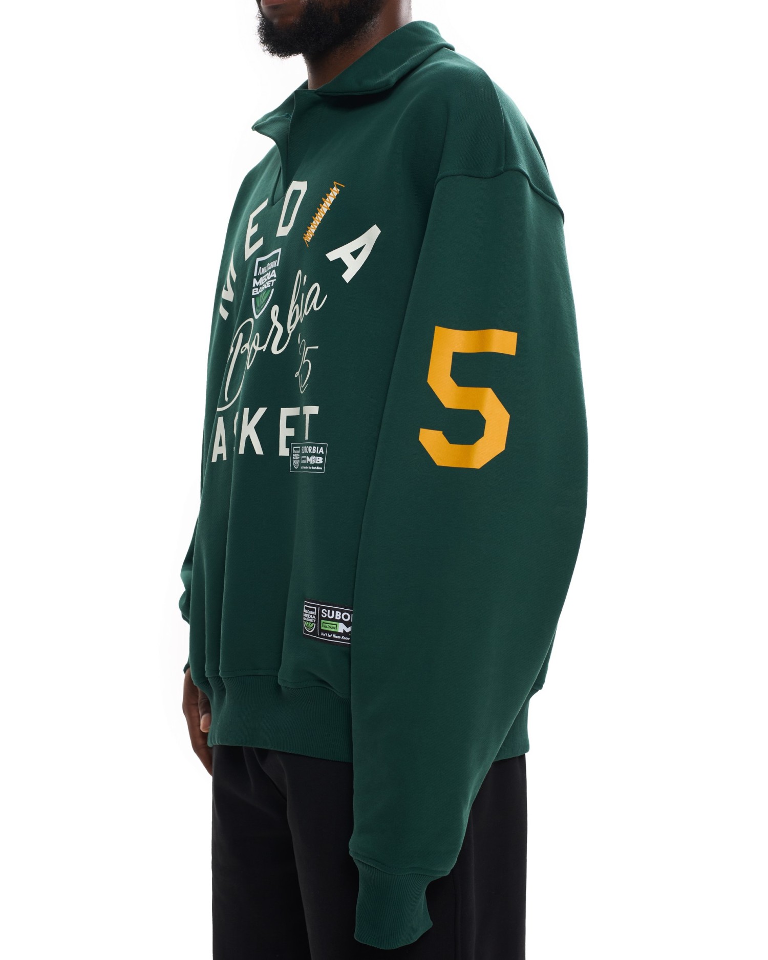 Свитшот-поло MEDIA BASKET MEN Green