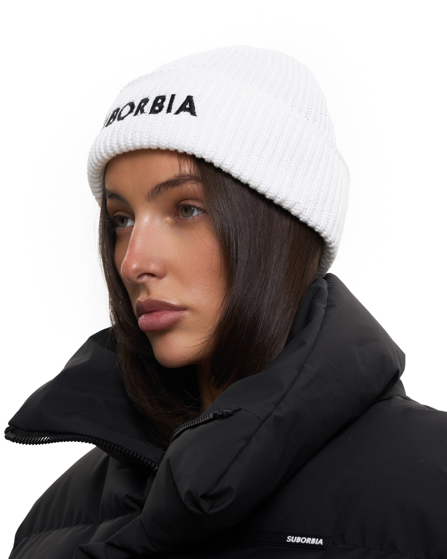 Шапка SUBORBIA Name White