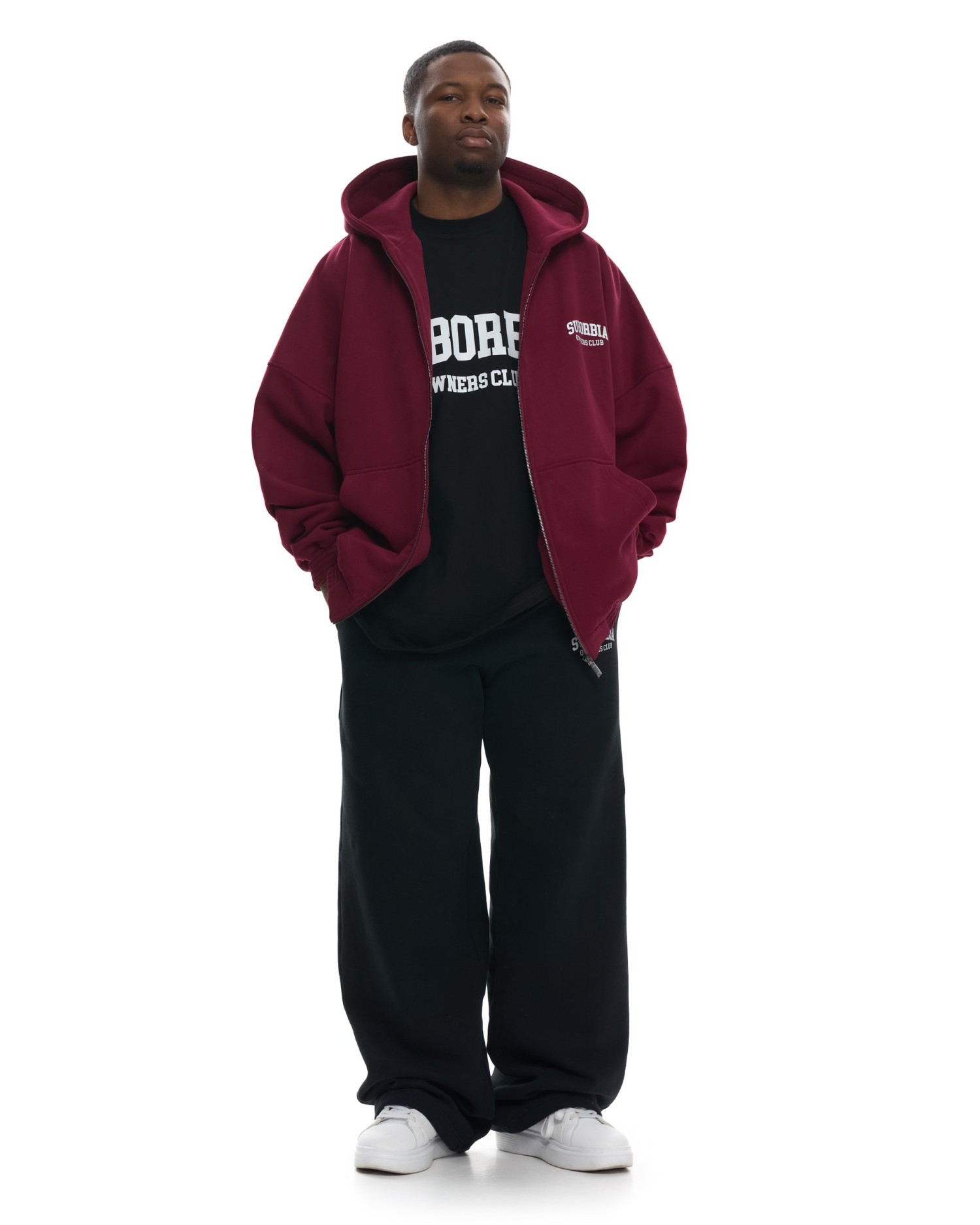Худи ZIP OWNERS CLUB MEN Burgundy