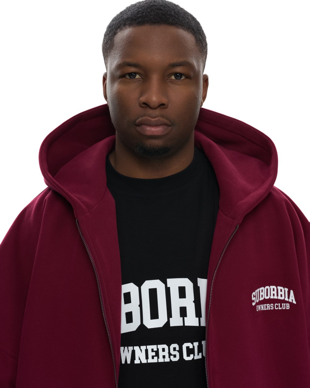 Худи ZIP OWNERS CLUB MEN Burgundy