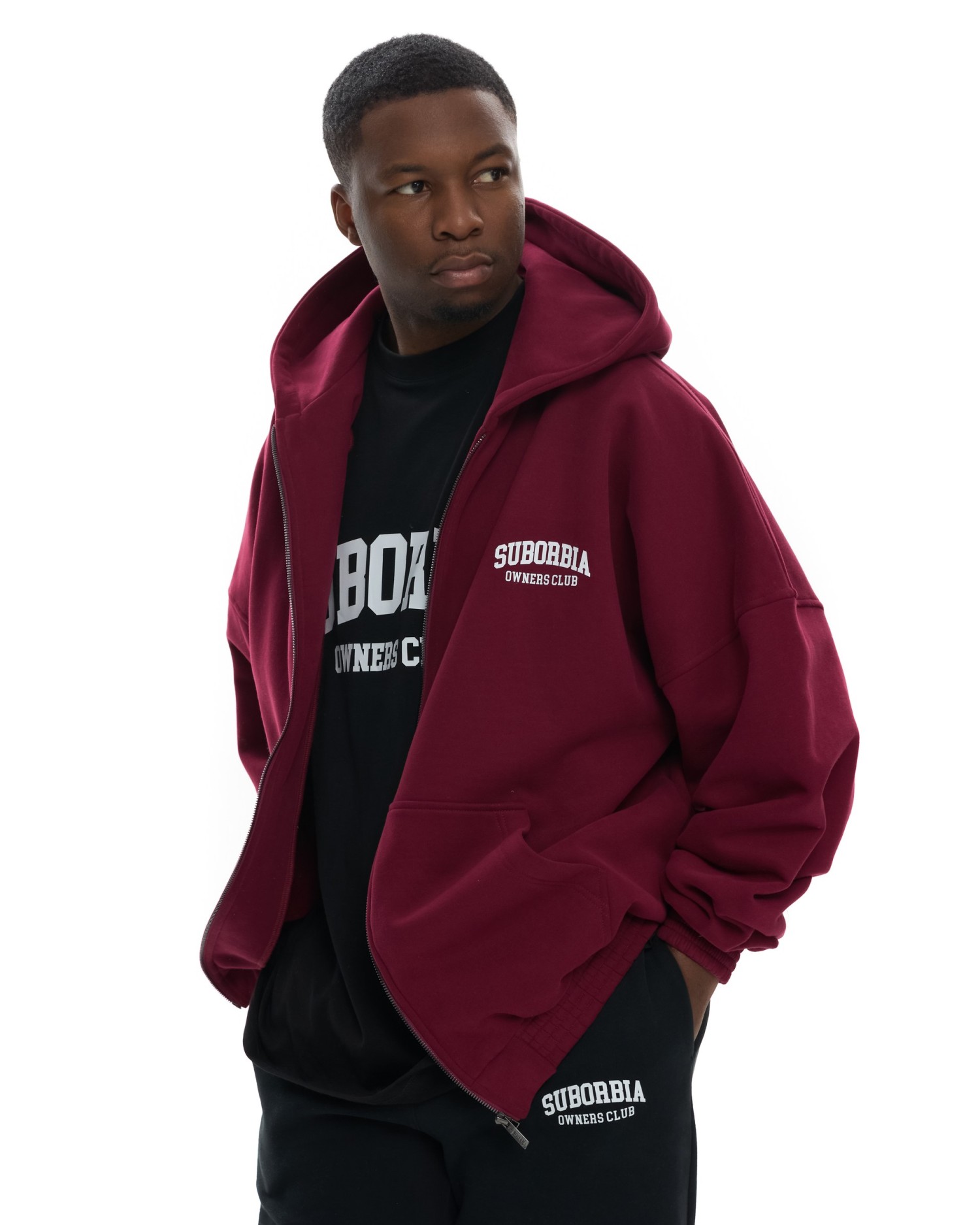 Худи ZIP OWNERS CLUB MEN Burgundy