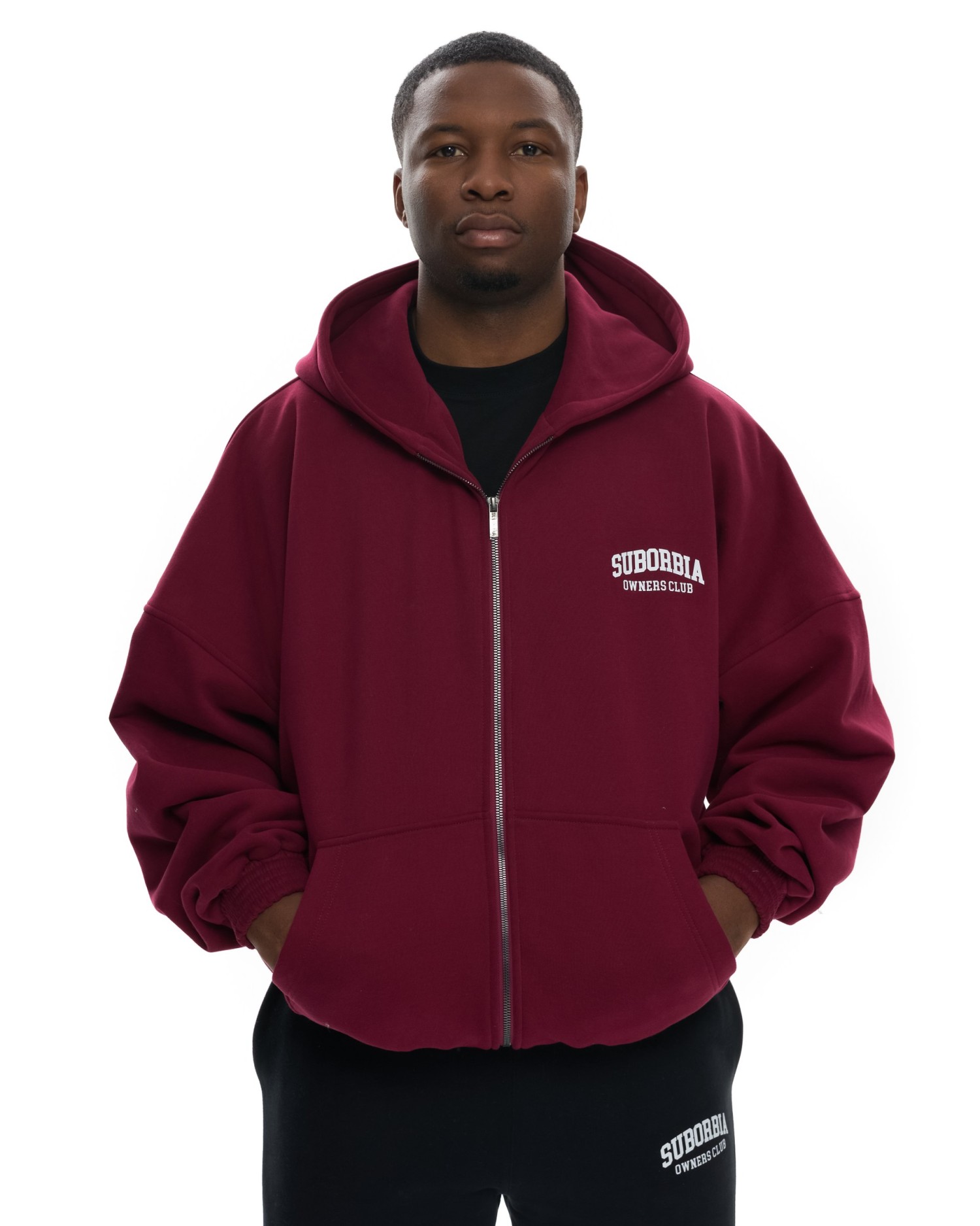 Худи ZIP OWNERS CLUB MEN Burgundy