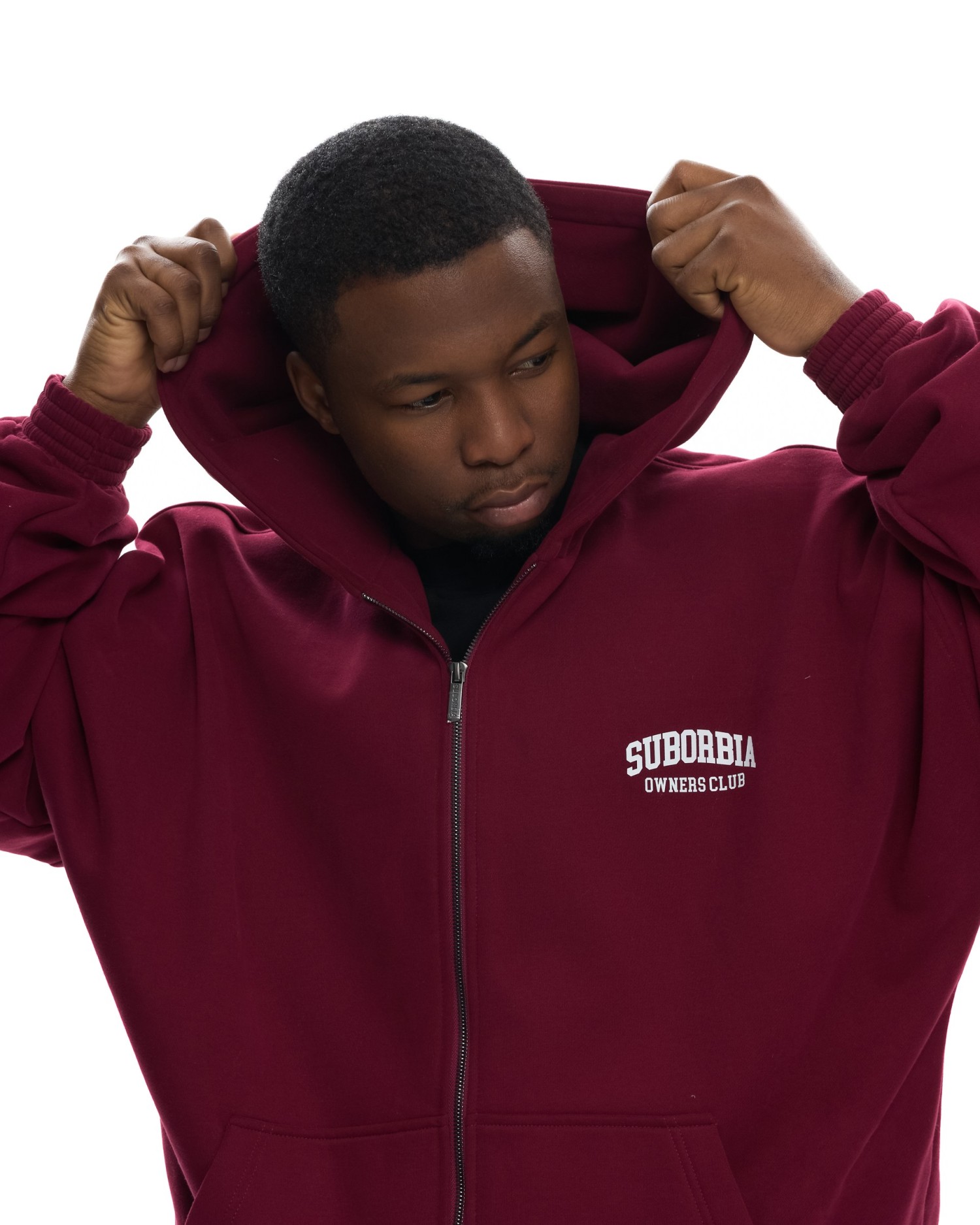 Худи ZIP OWNERS CLUB MEN Burgundy