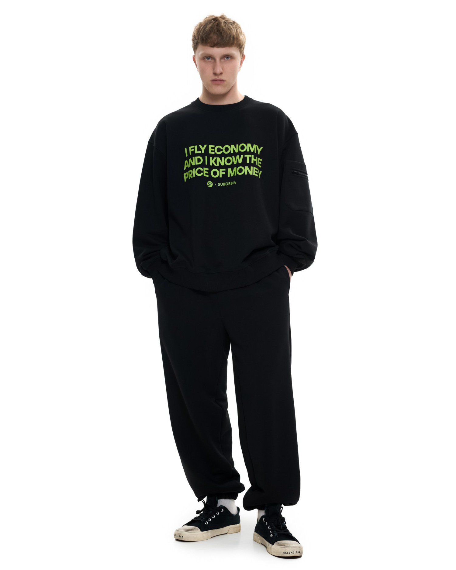 Костюм Suborbia x S7 со свитшотом MEN Black Economy class