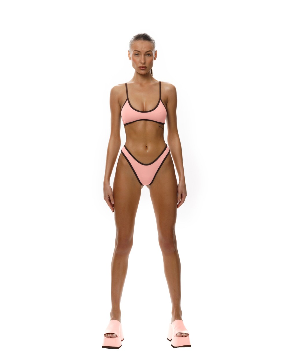 Купальник раздельный SUBORBIA Pink-Brown