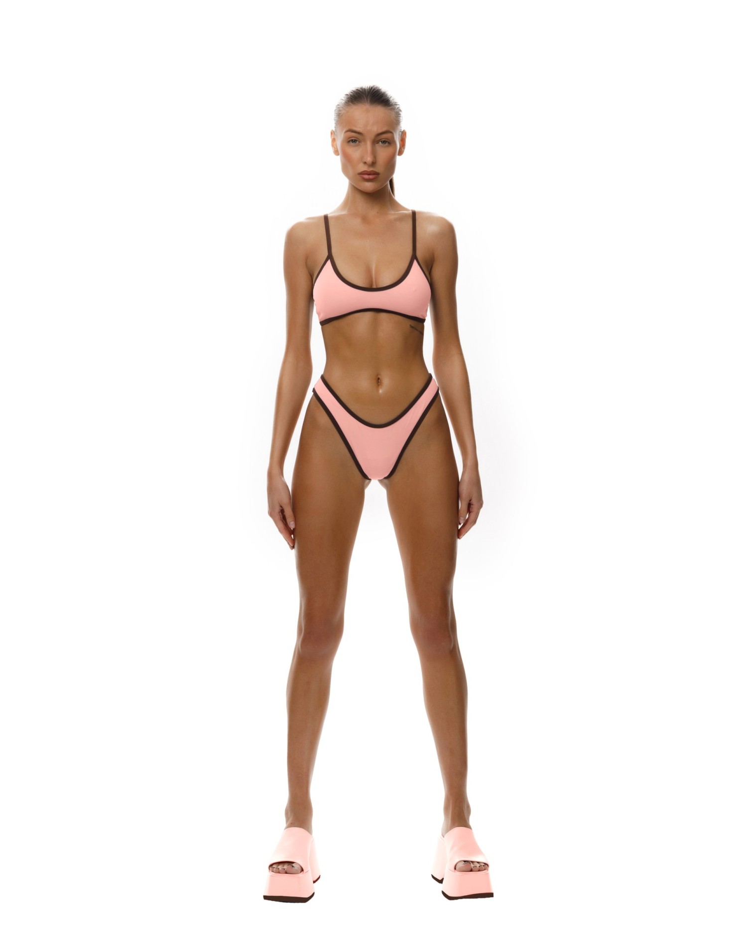 Купальник раздельный SUBORBIA Pink-Brown