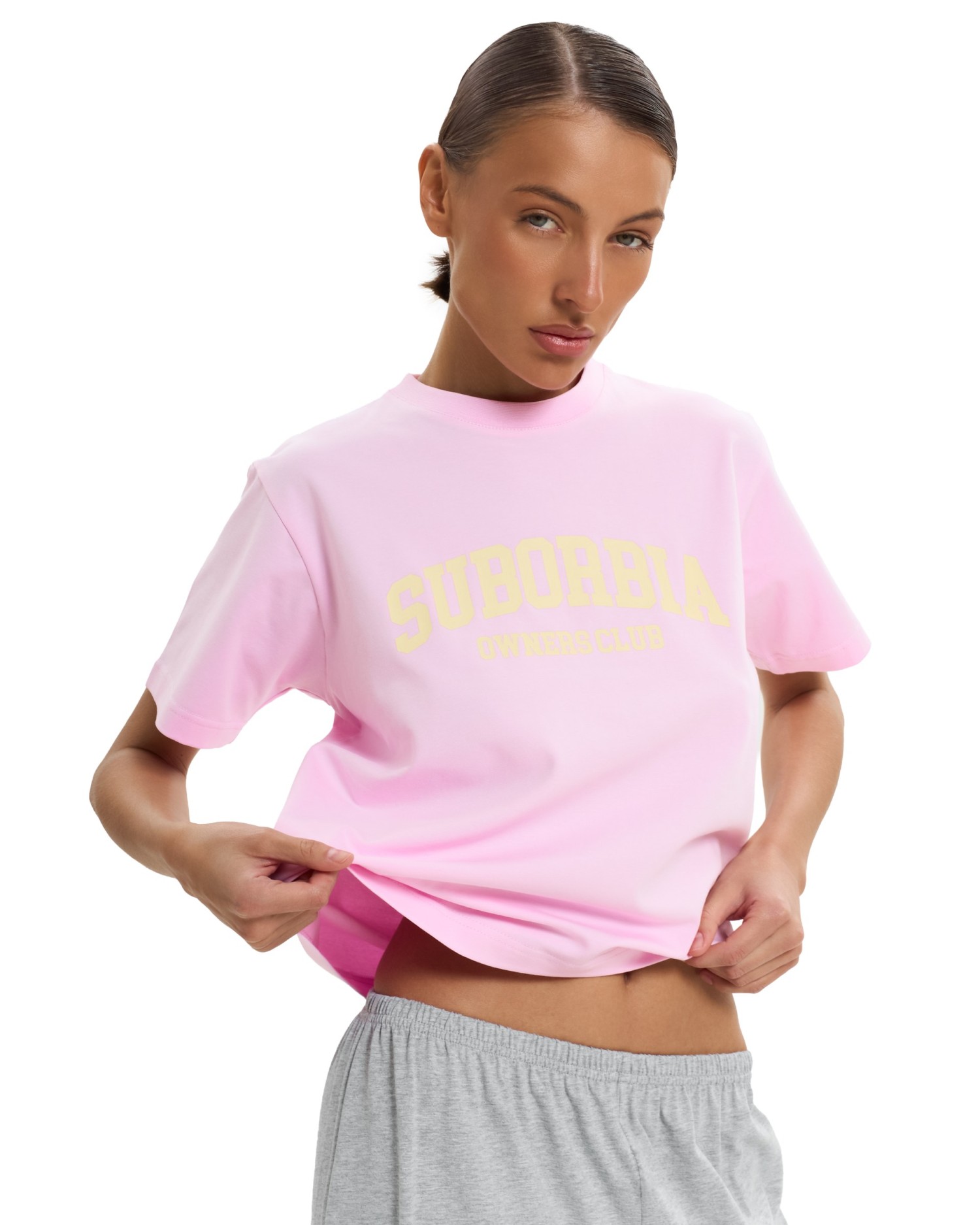 Футболка crop OWNERS CLUB Розовый