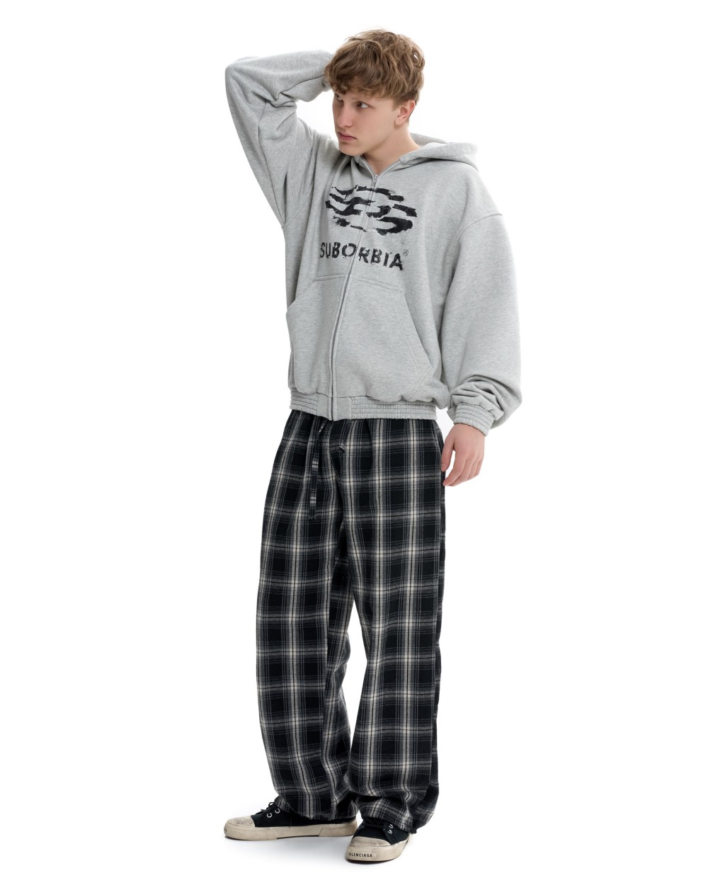 Худи Zip JPG13 MEN Light melange-Black