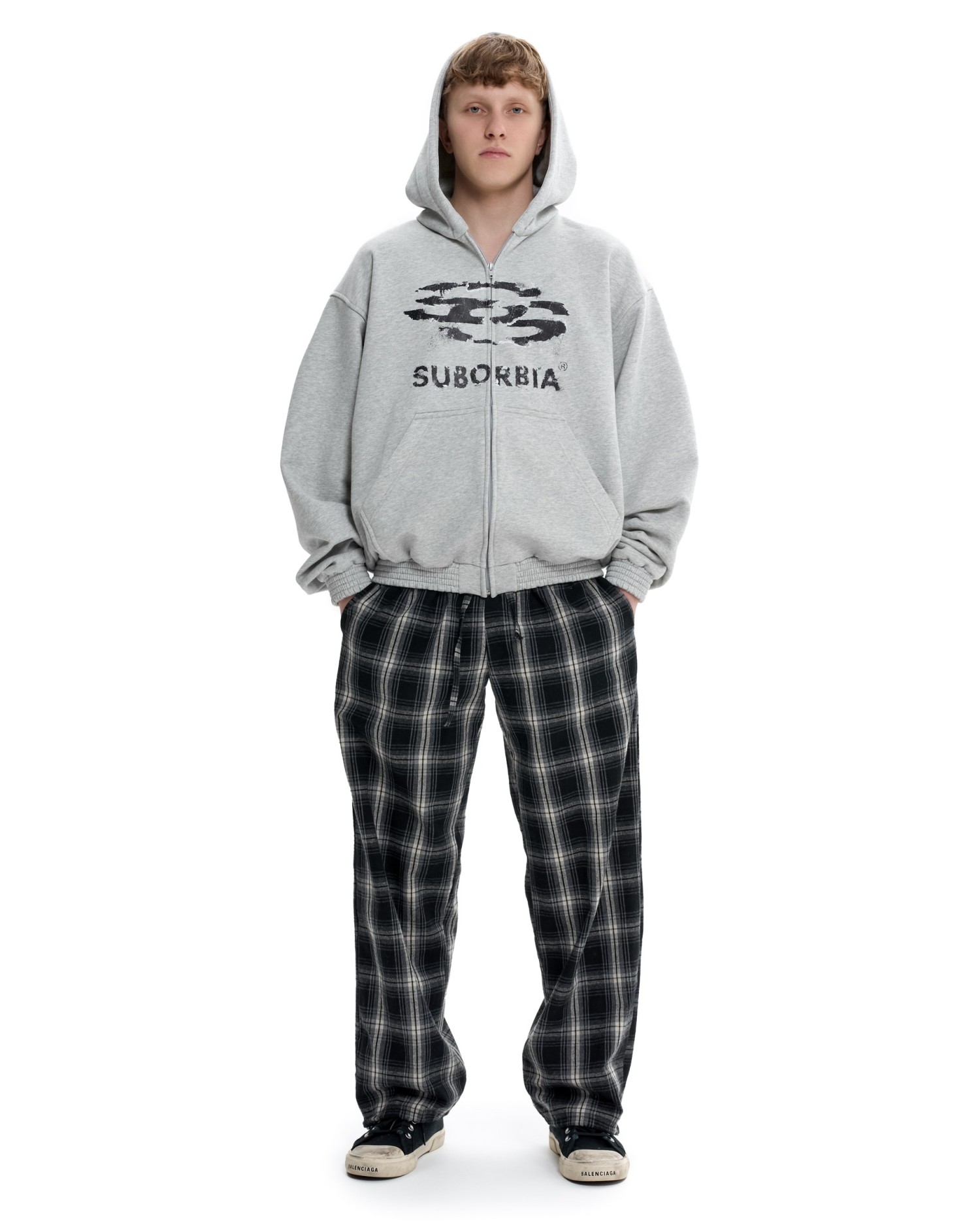 Худи Zip JPG13 MEN Light melange-Black