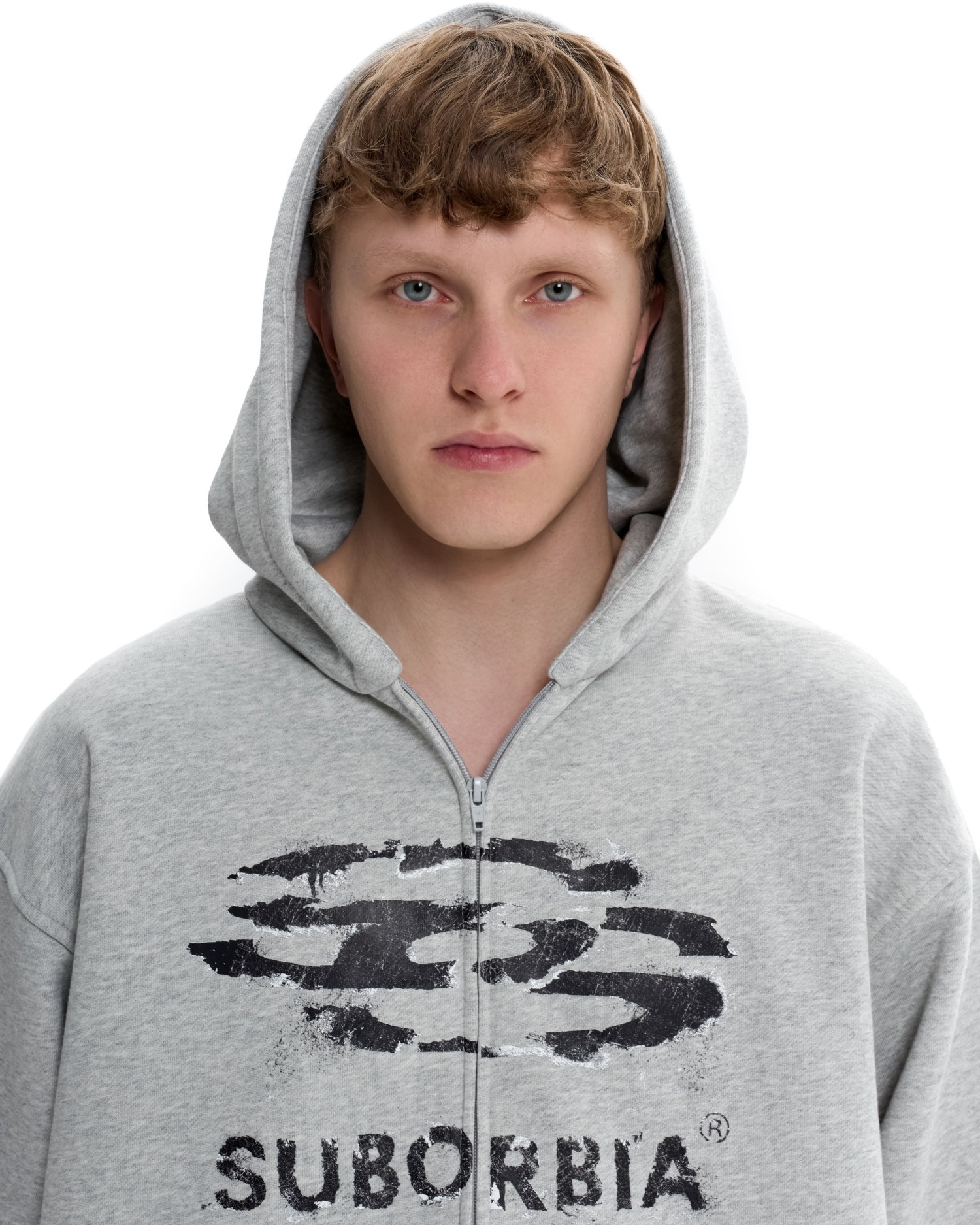 Худи Zip JPG13 MEN Light melange-Black