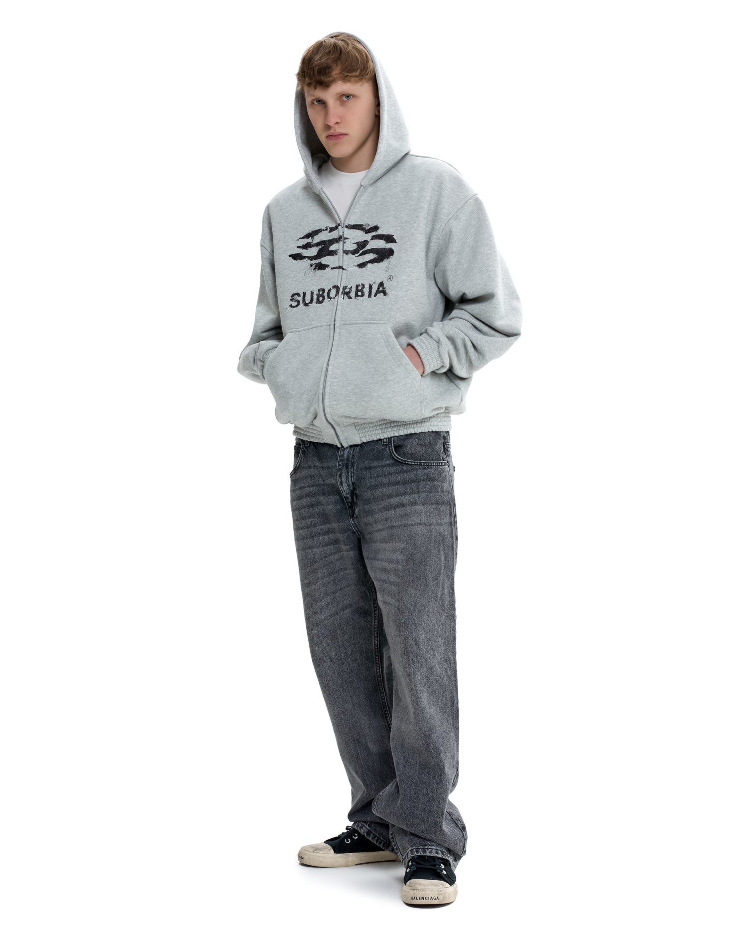 Худи Zip JPG13 MEN Grey melange