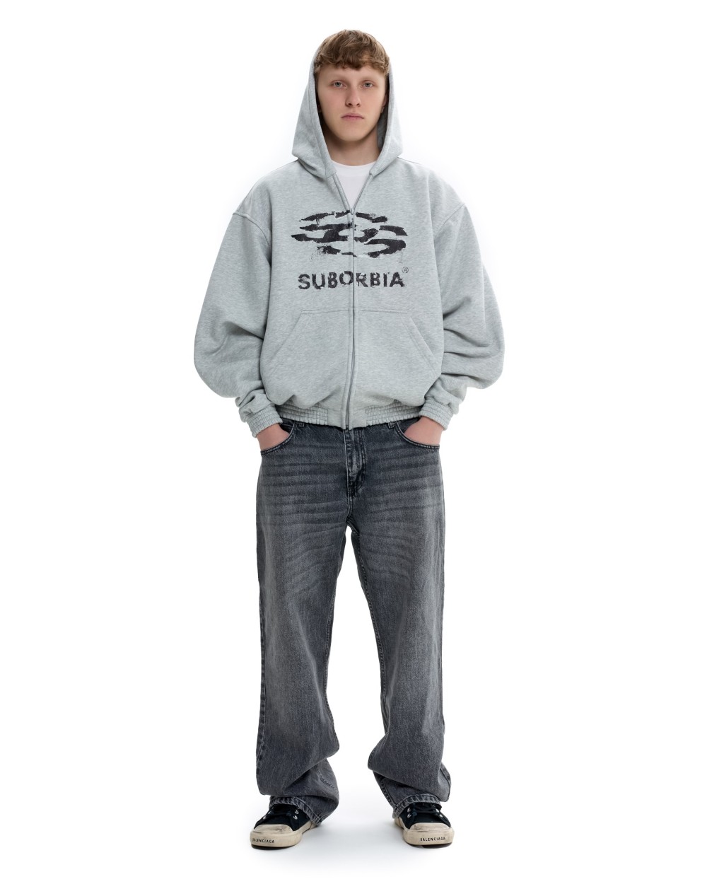 Худи Zip JPG13 MEN Grey melange