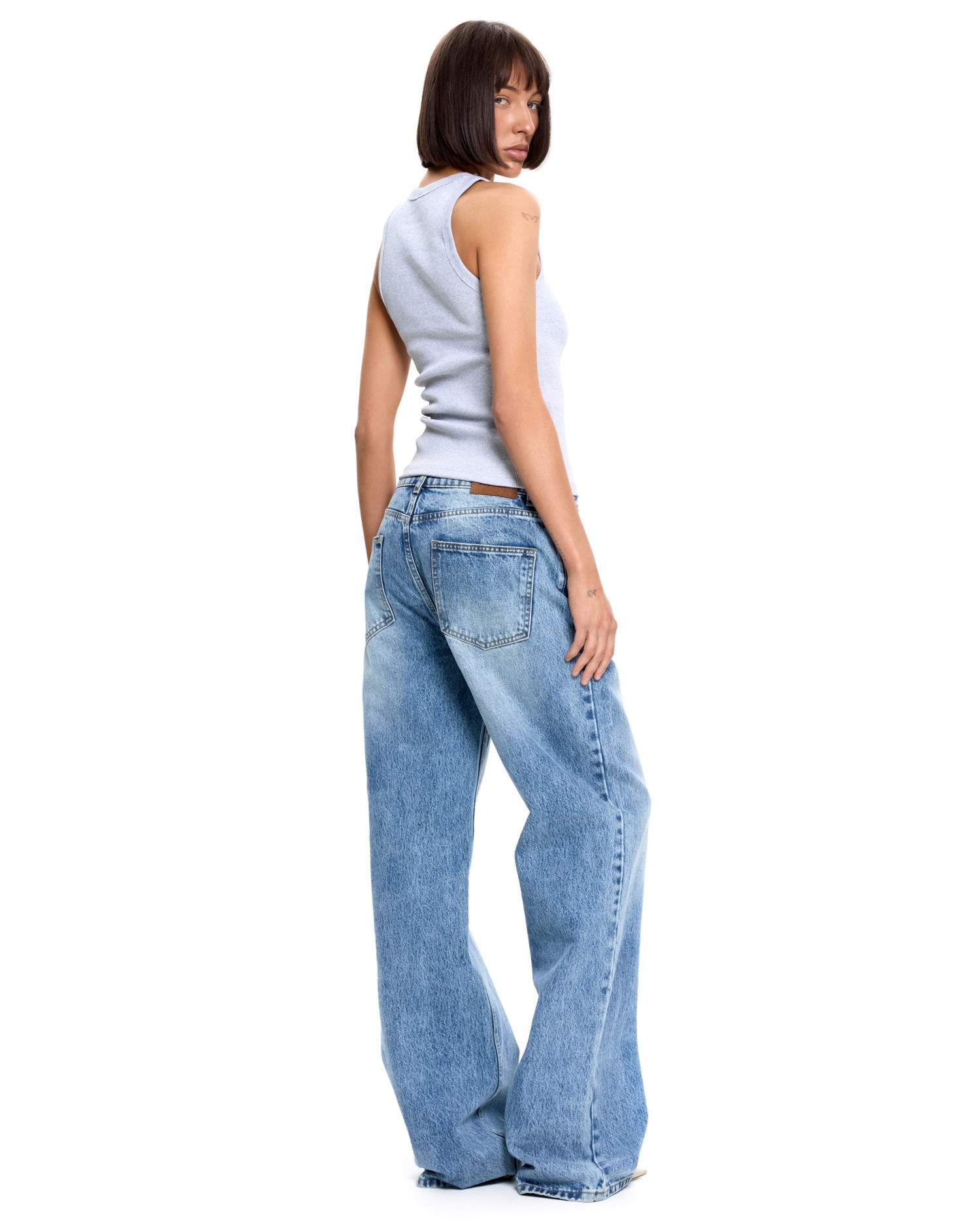 Майка CASH Серый меланж