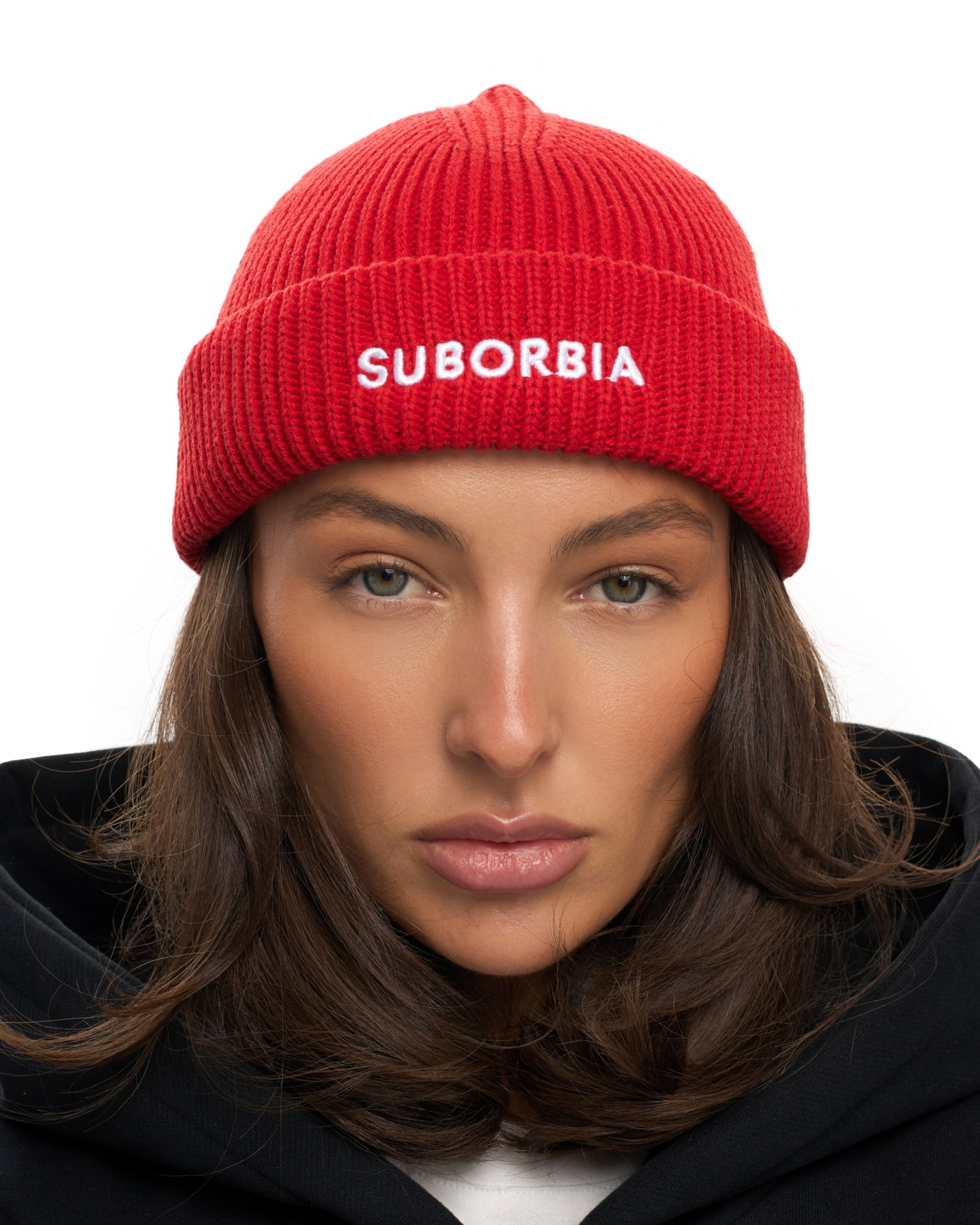 Шапка бини SUBORBIA Name Red