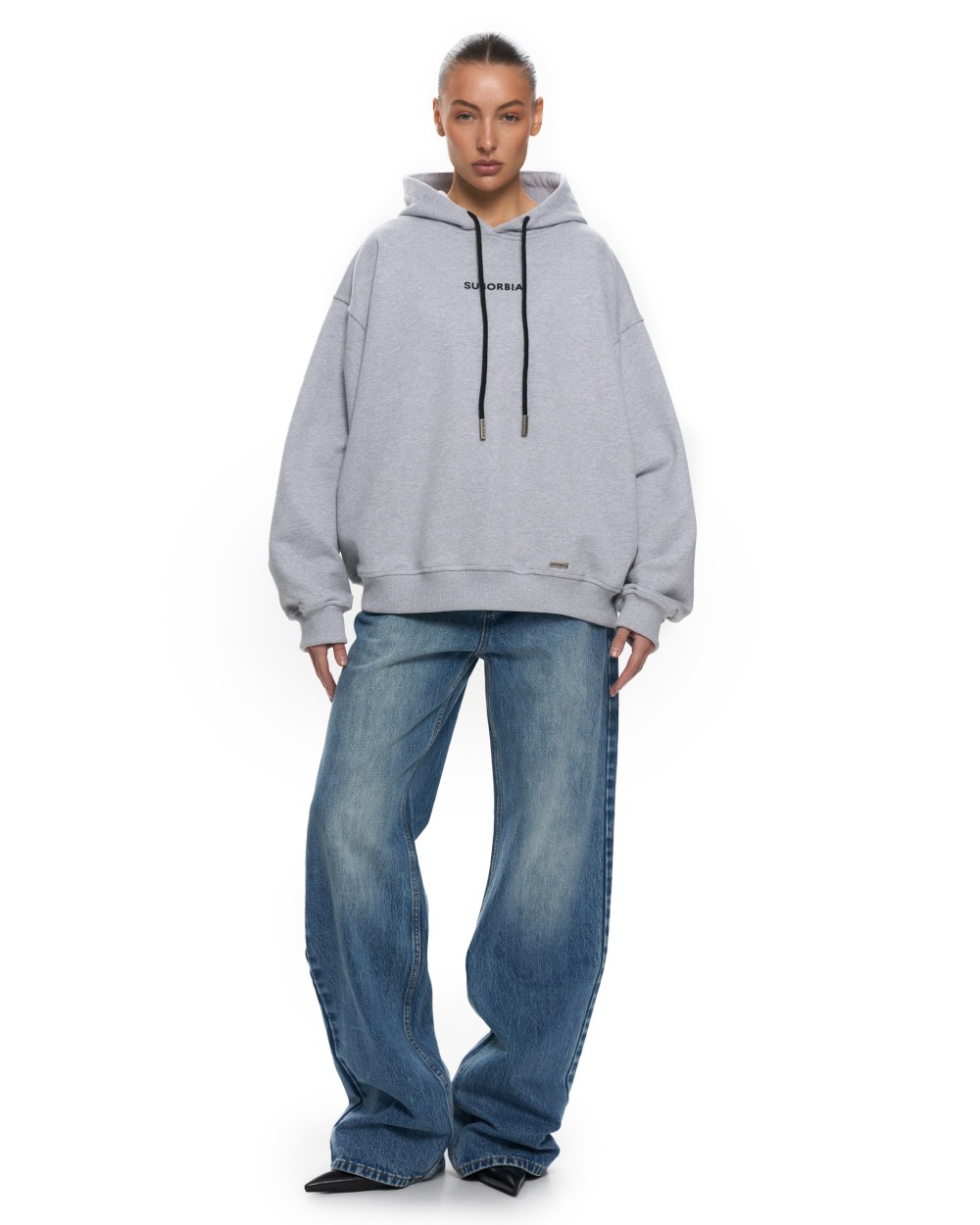 Худи BASE Grey melange