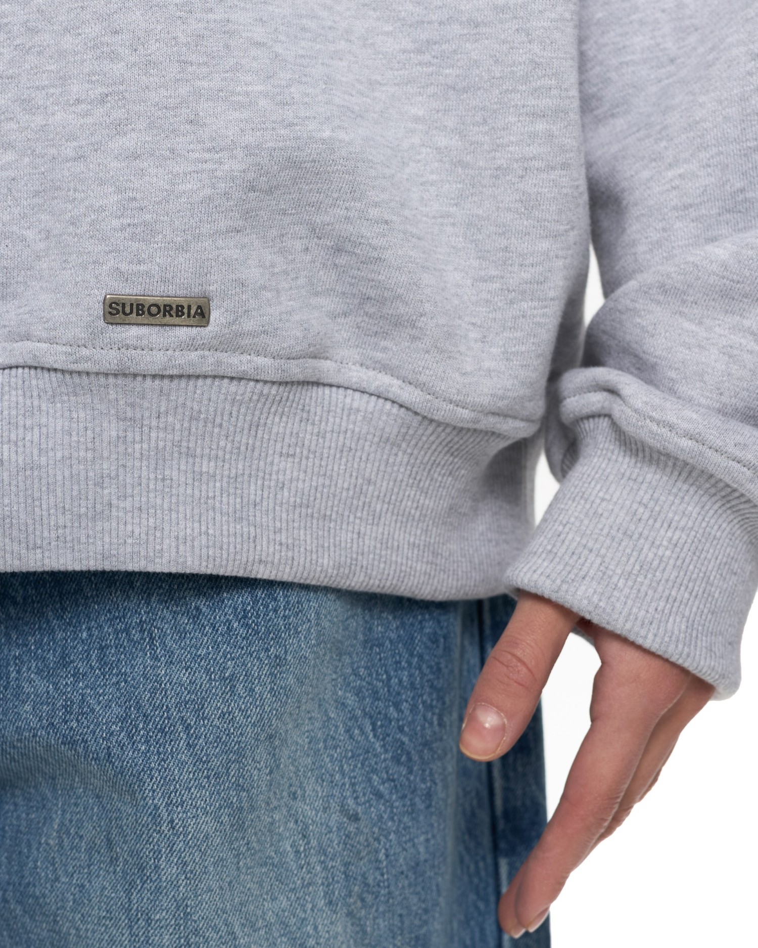 Худи BASE Grey melange