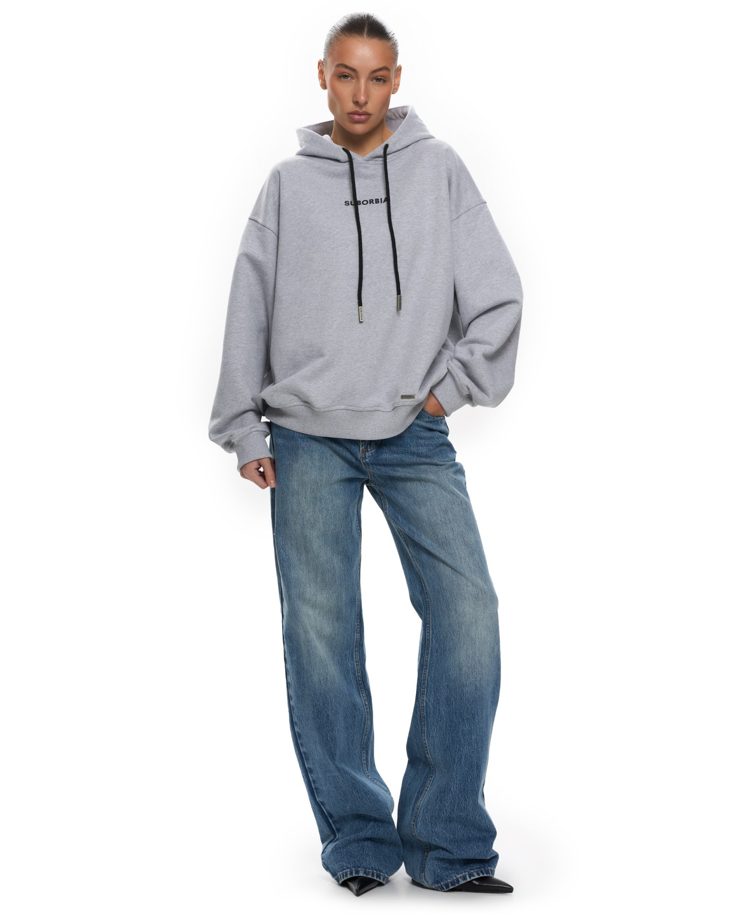 Худи BASE Grey melange