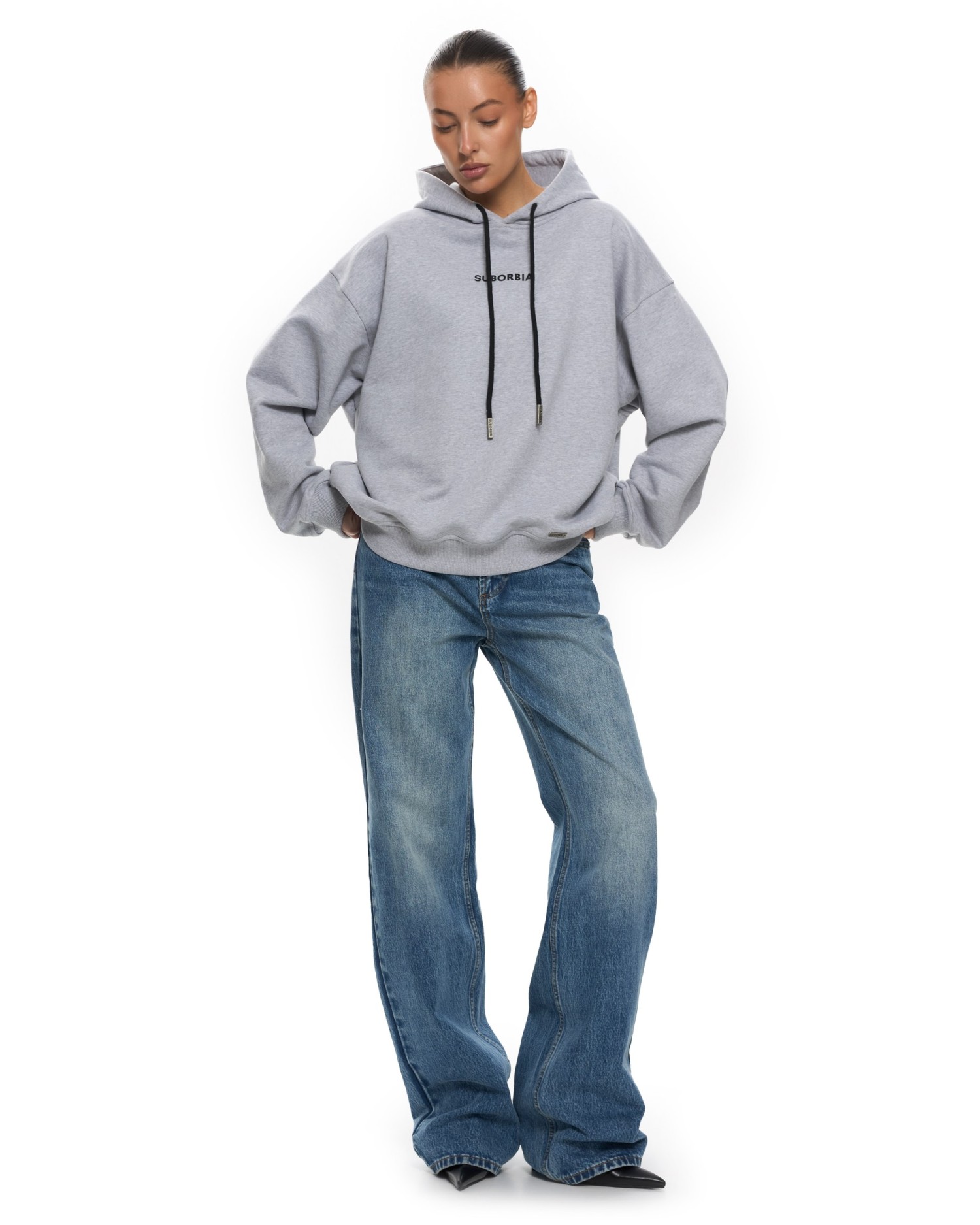 Худи BASE Grey melange