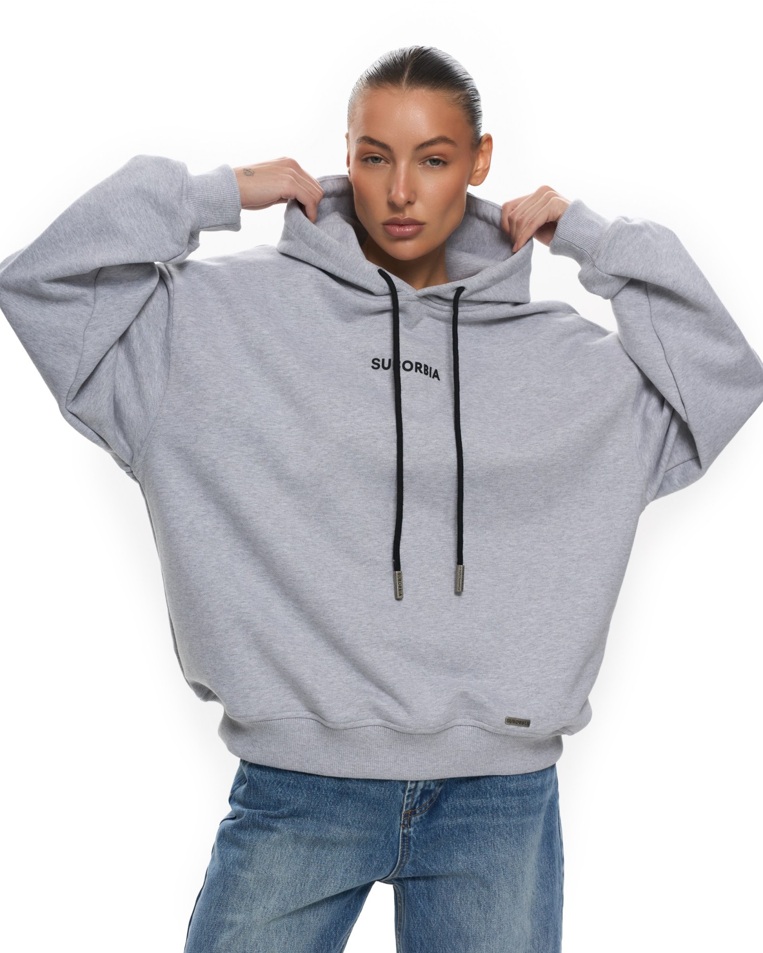 Худи BASE Grey melange