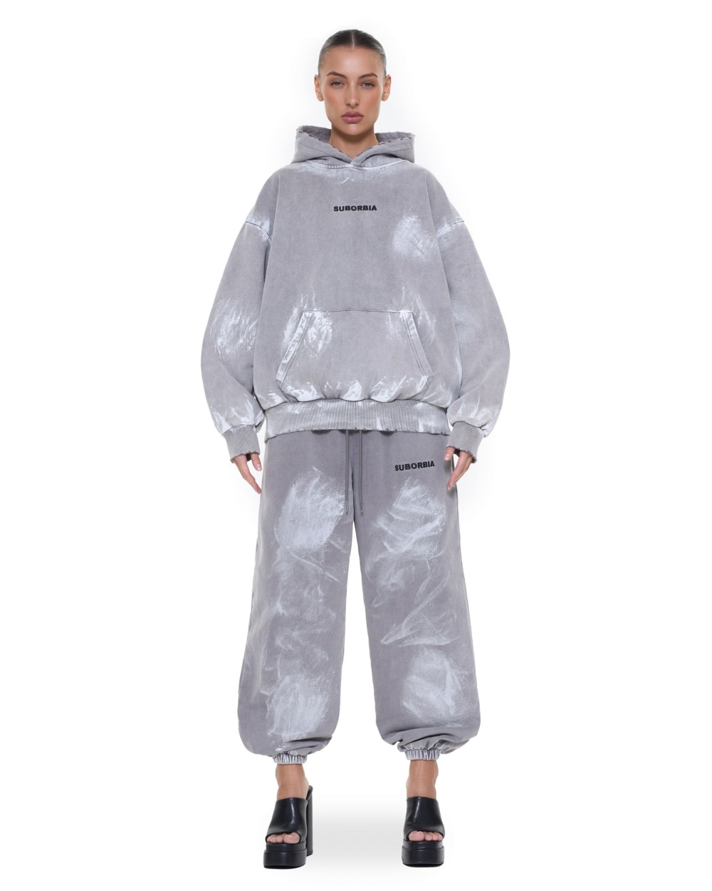 Худи Grillz Washed grey