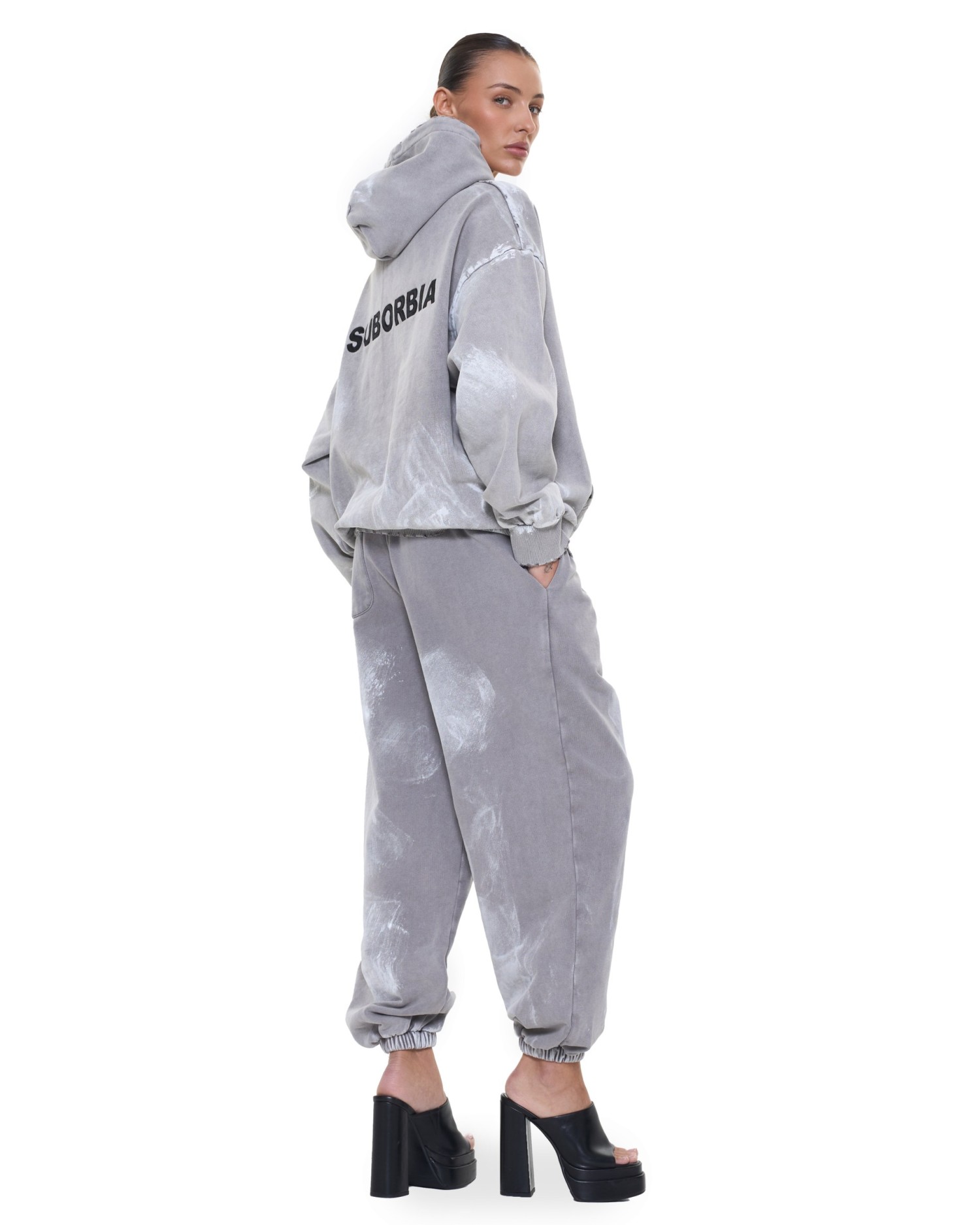 Худи Grillz Washed grey