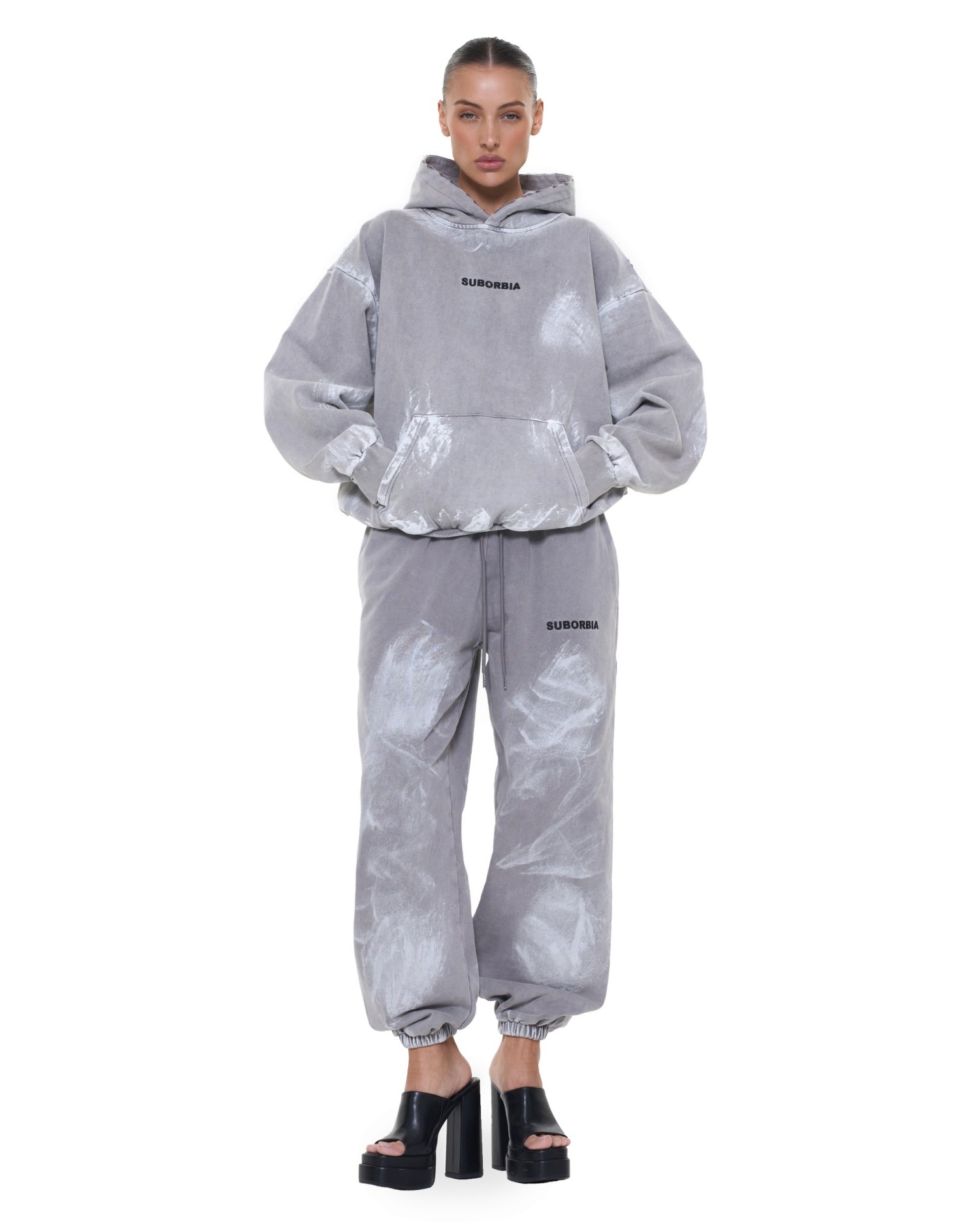 Худи Grillz Washed grey