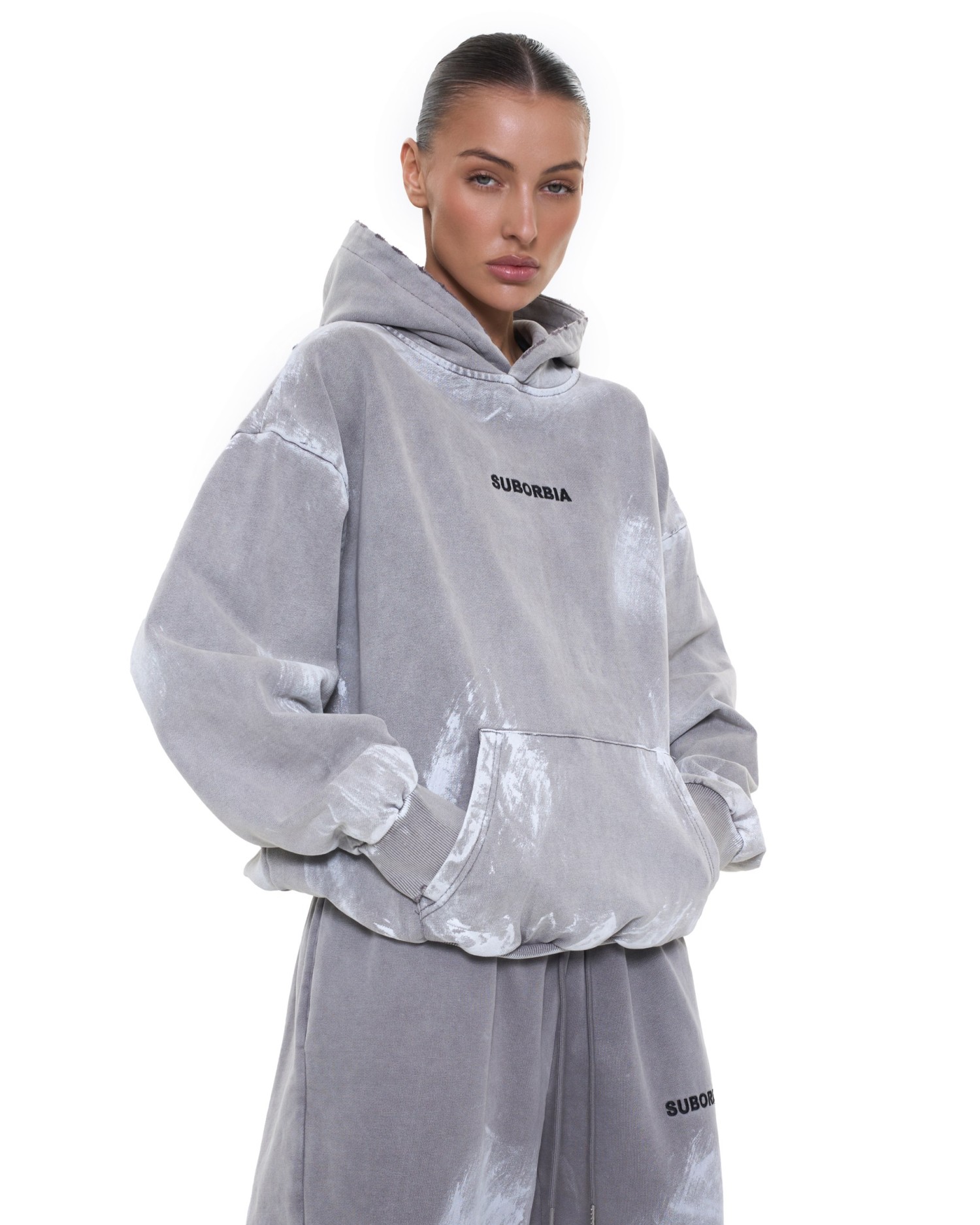 Худи Grillz Washed grey