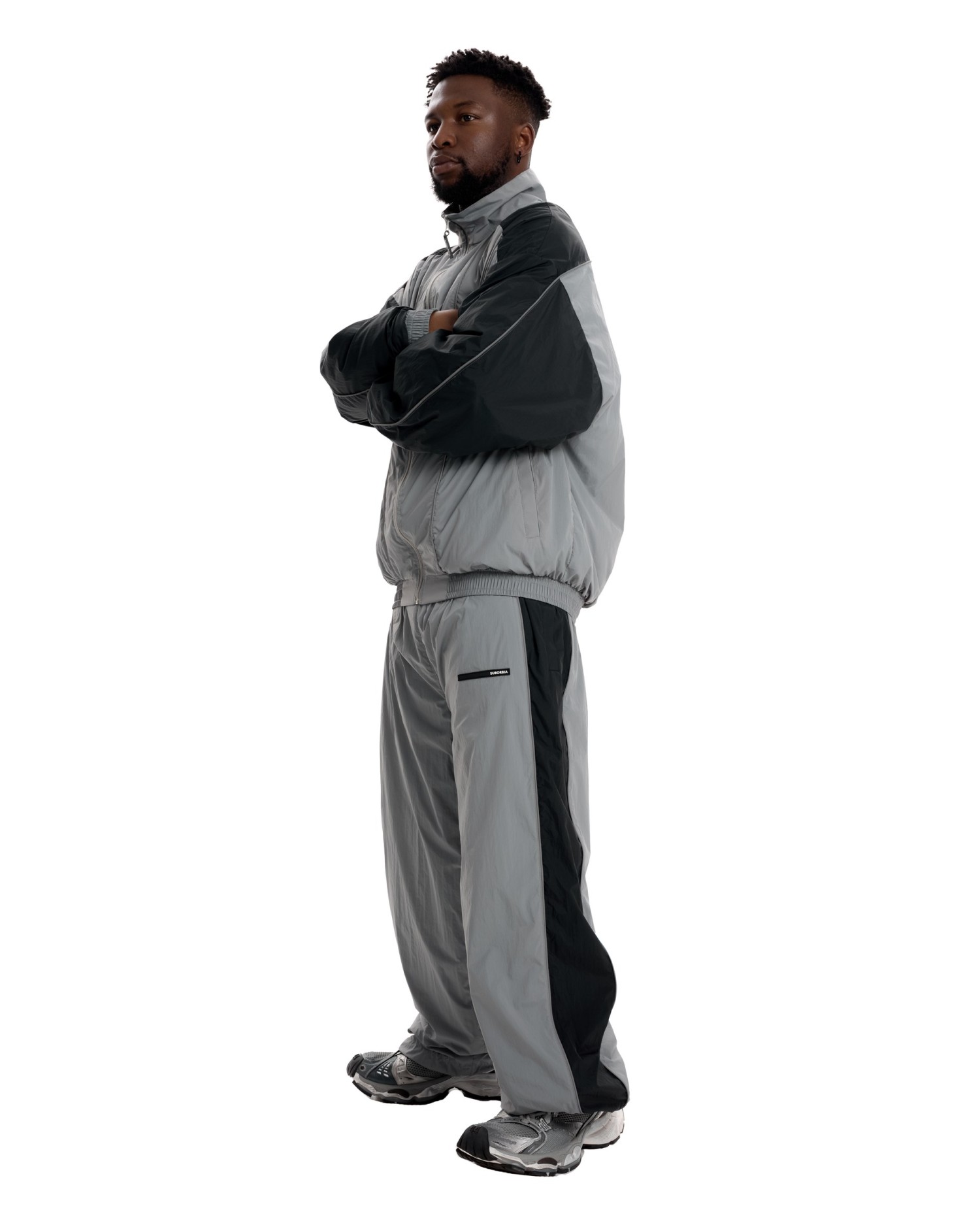 Костюм #404 MEN Grey-Black